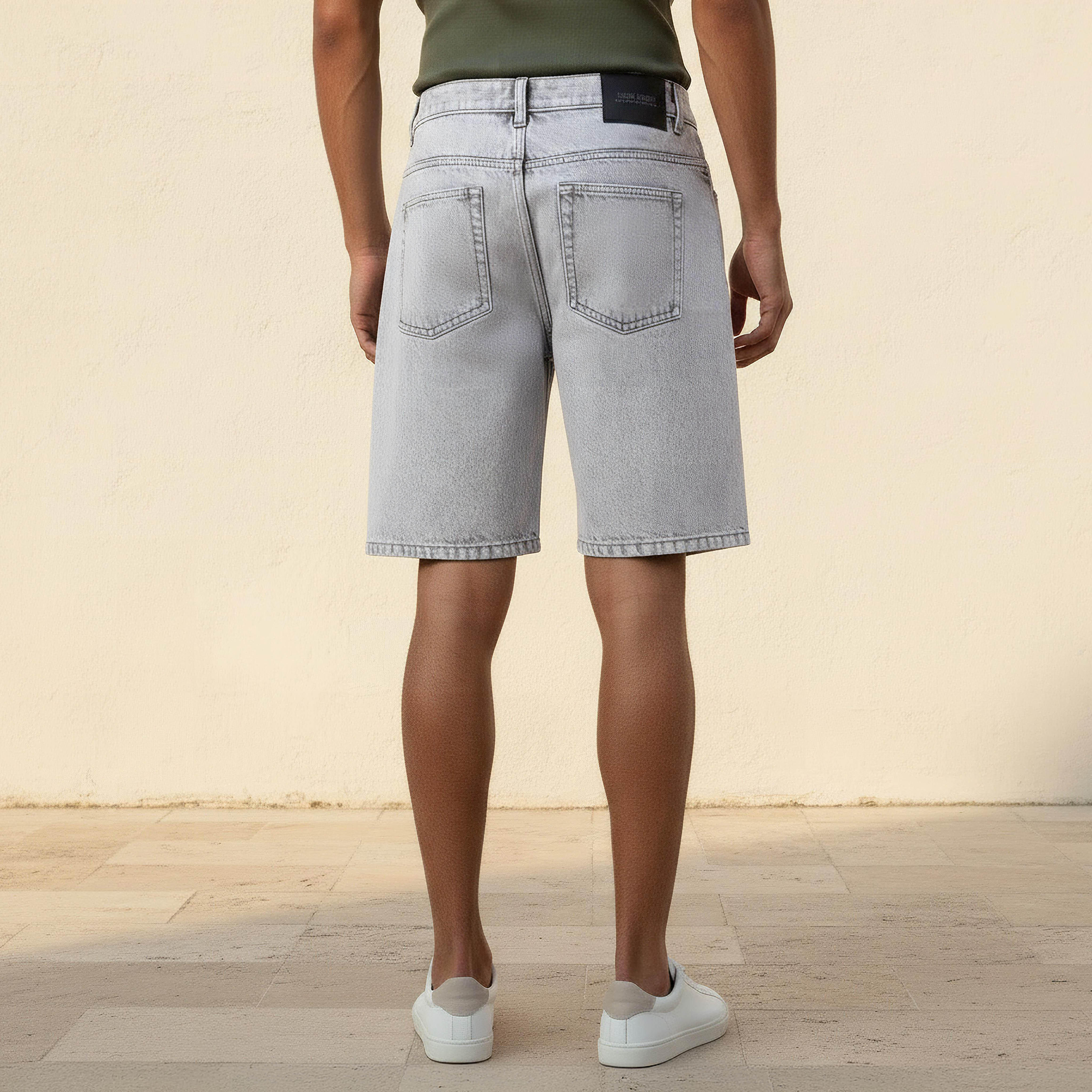 Men Regular Fit Shorts Denim-men-clothing-bottoms-shorts-image-4