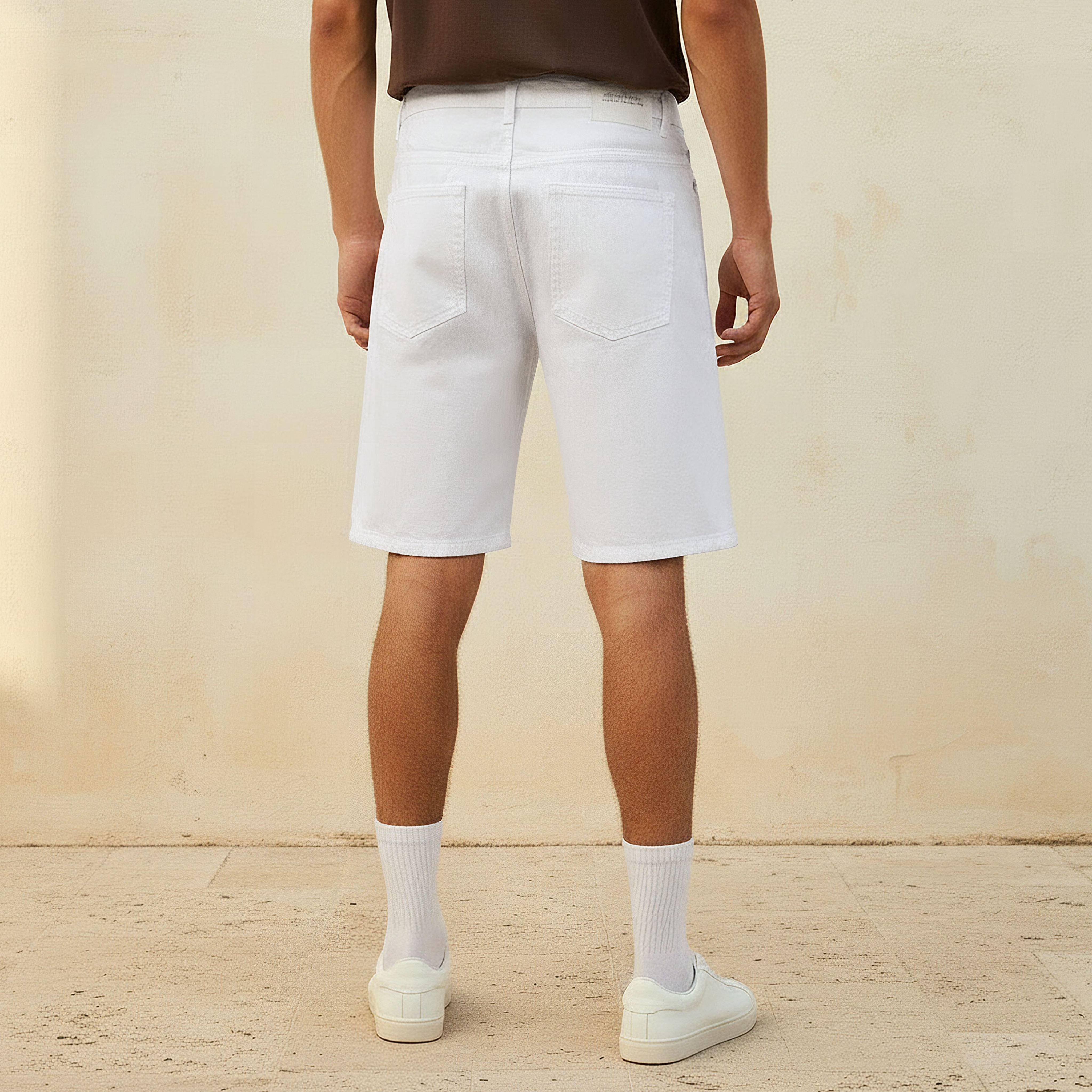 Men Regular Fit Denim Shorts-men-clothing-bottoms-shorts-image-4
