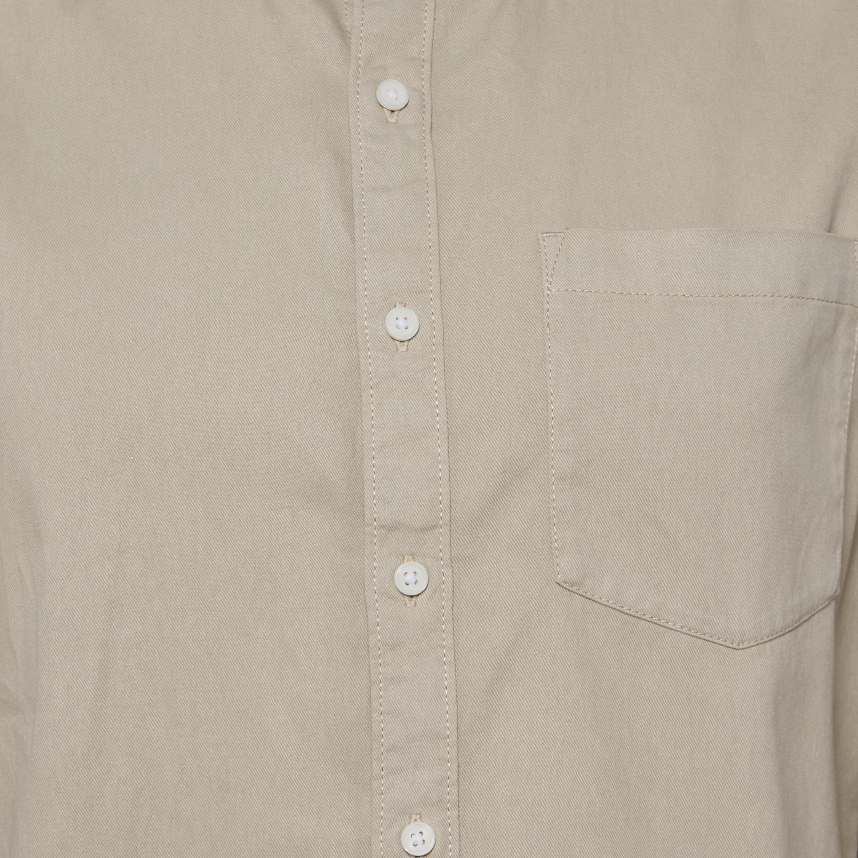 Men Regular Fit Button-Down Collar Long Sleeves Denim Shirt-men-clothing-shirts-image-2