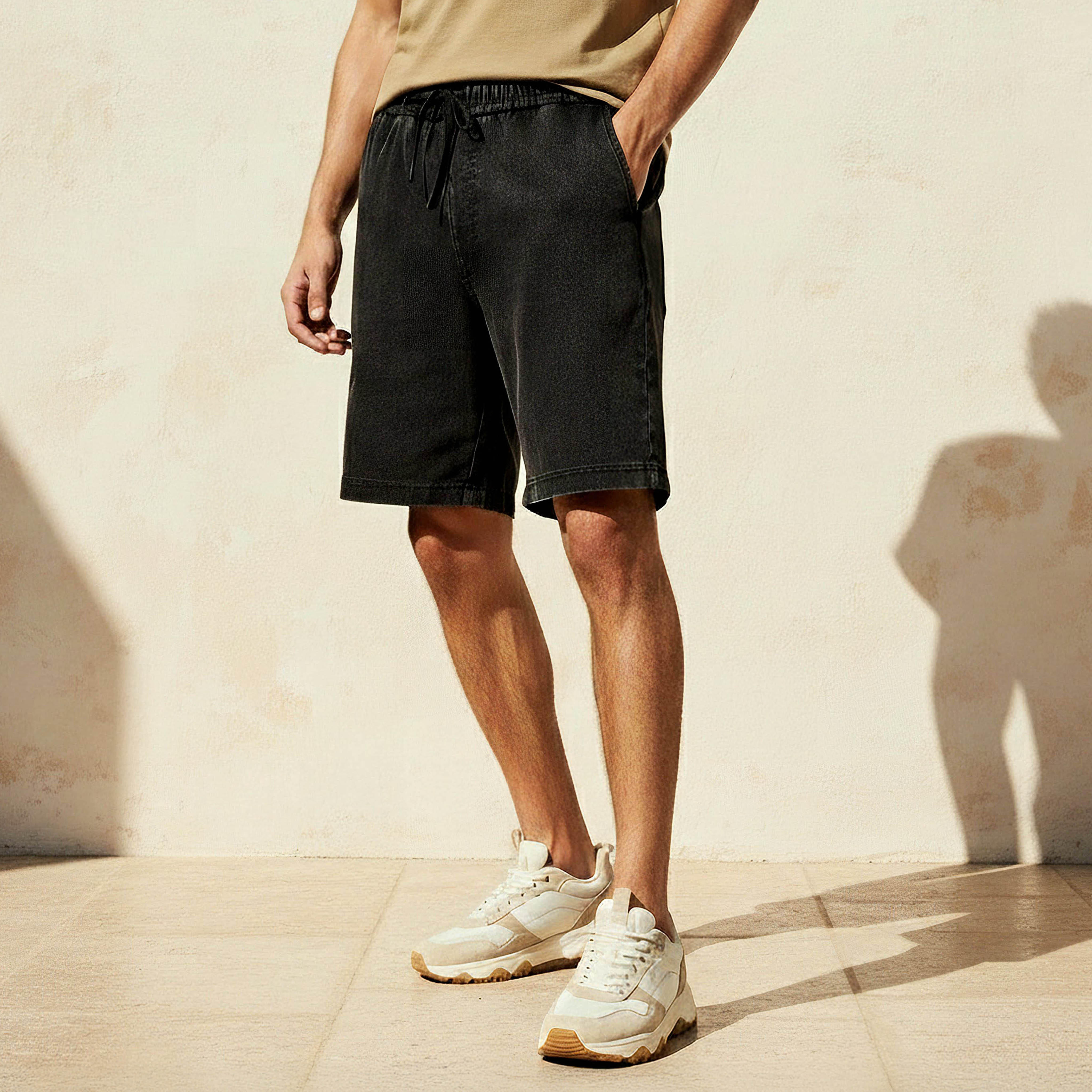 Men Regular Fit Shorts Cotton-men-clothing-bottoms-shorts-image-1