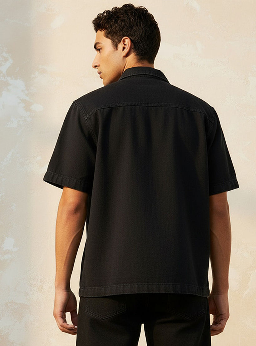 Men Collared Short Sleeves Shirt-men-clothing-shirts-image-4