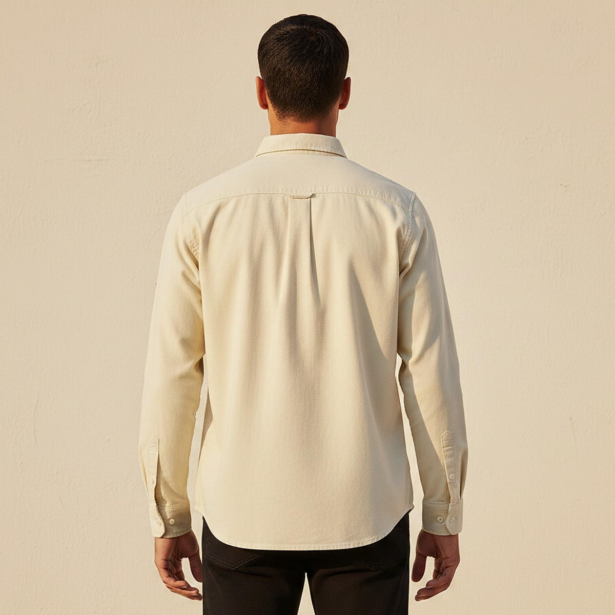 قميص بقصة عادية وياقة عادية وأكمام طويلة وأزرار من سبلاش دينم-men-clothing-shirts-image-4