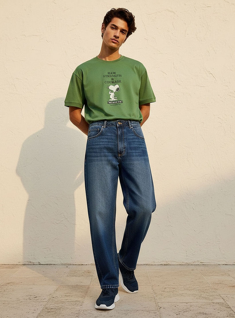 Splash Denim Baggy Fit Mid-Rise Jeans-men-clothing-jeans-image-3