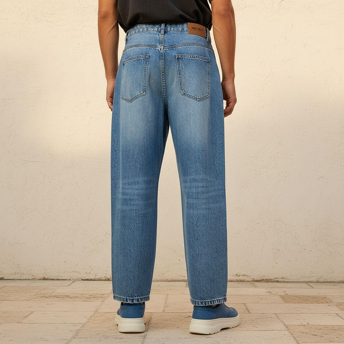 Splash Denim Baggy Fit Mid-Rise Jeans-men-clothing-jeans-image-4