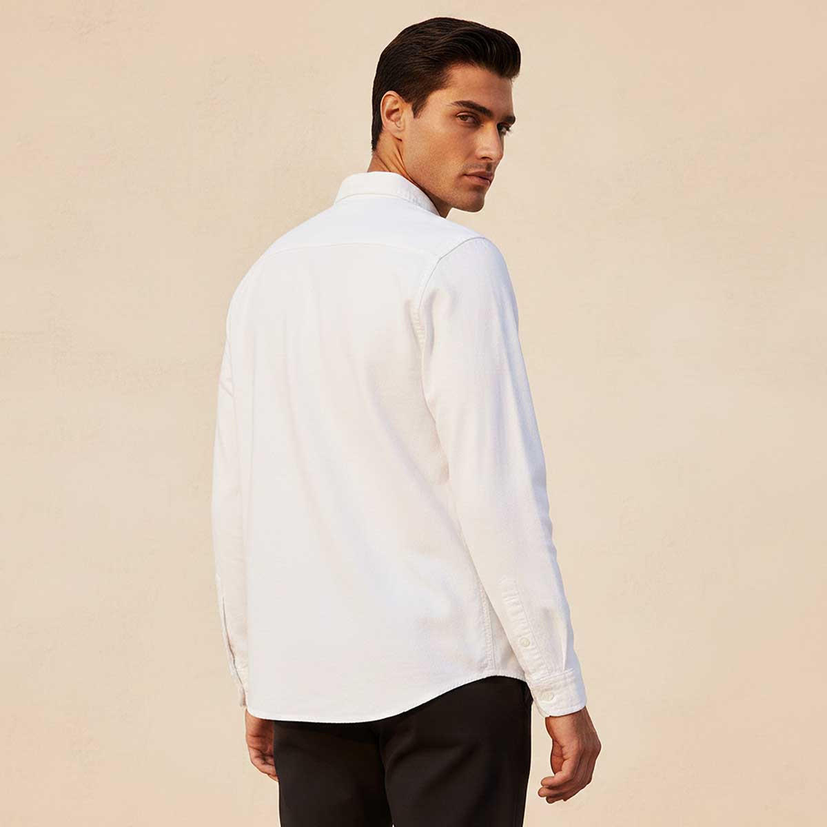 قميص جينز بياقة وأكمام طويلة من سبلاش-men-clothing-shirts-image-4