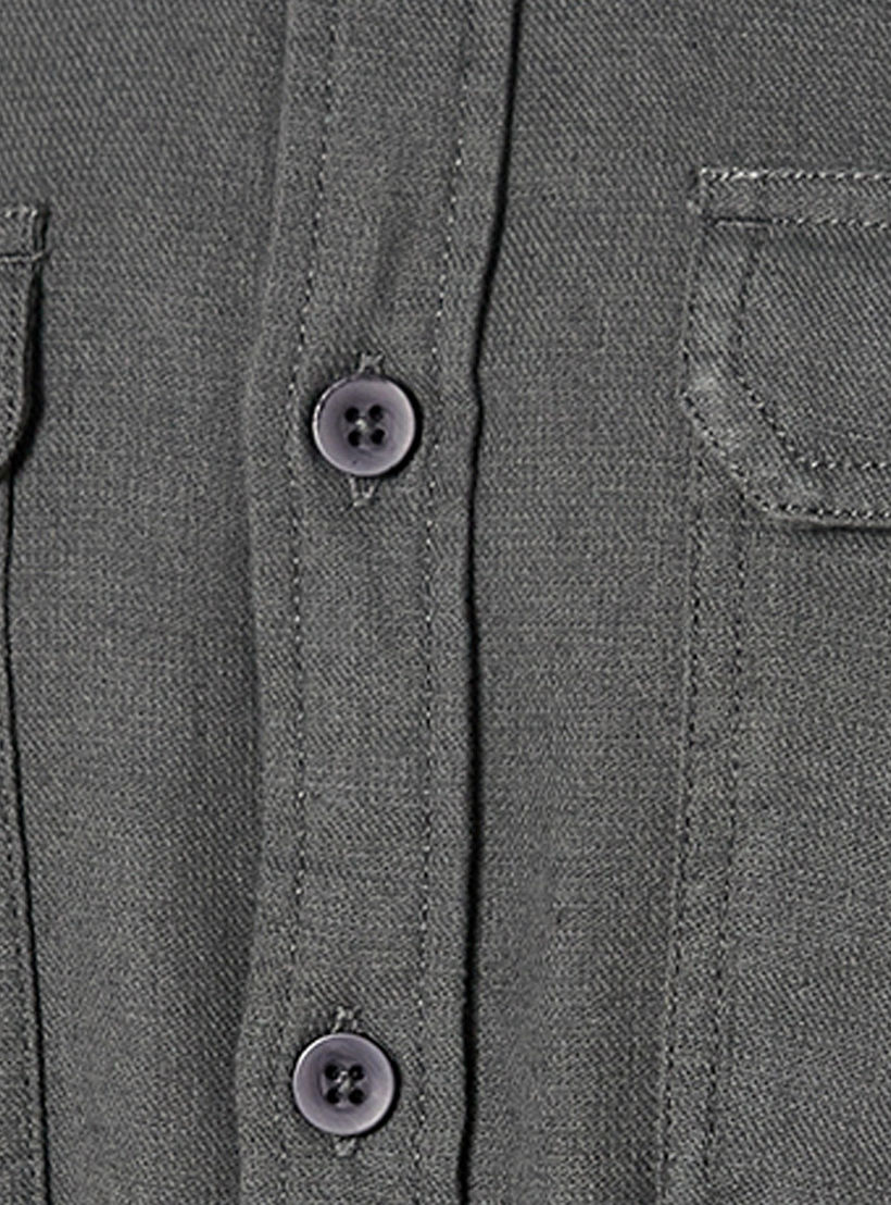 Splash Denim Button-Down Collar Long Sleeves Shirt-men-clothing-shirts-image-2