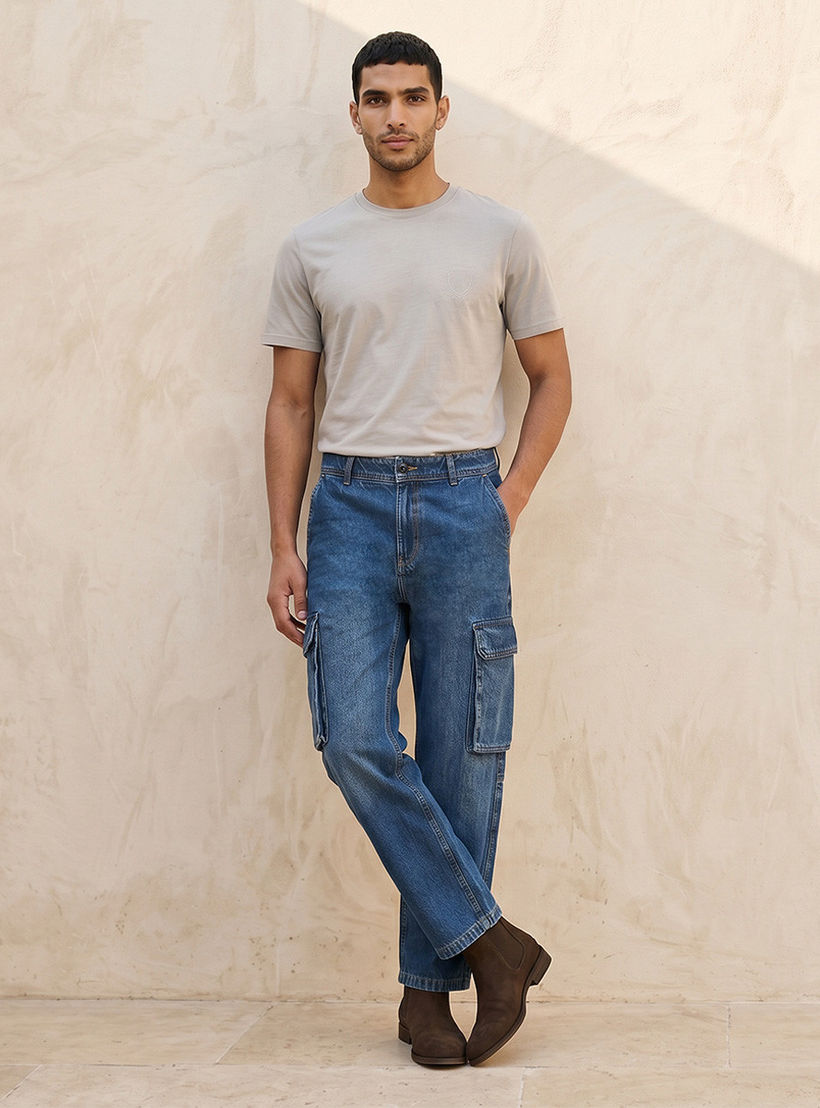 Splash Denim Cotton Cargo Jeans-men-clothing-jeans-image-3