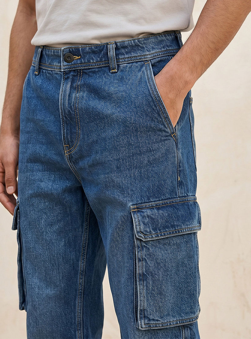 Splash Denim Cotton Cargo Jeans-men-clothing-jeans-image-5