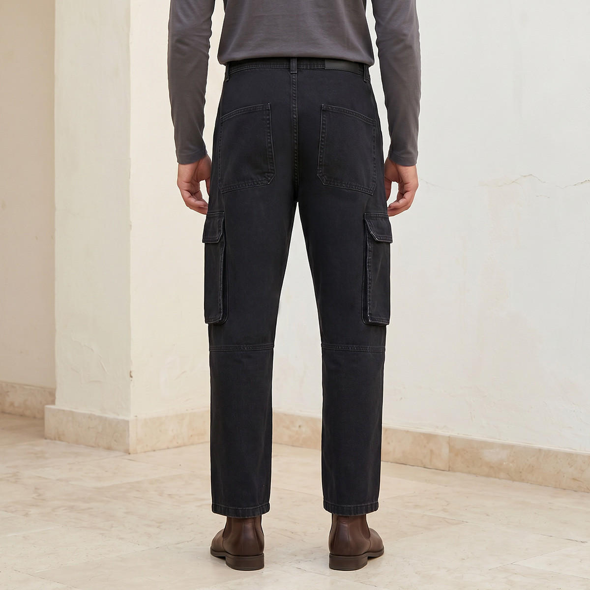 Splash Denim Cotton Cargo Jeans-men-clothing-jeans-image-4