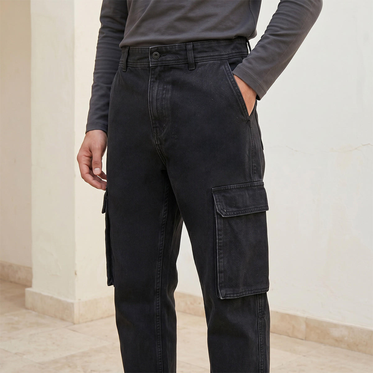 Splash Denim Cotton Cargo Jeans-men-clothing-jeans-image-5