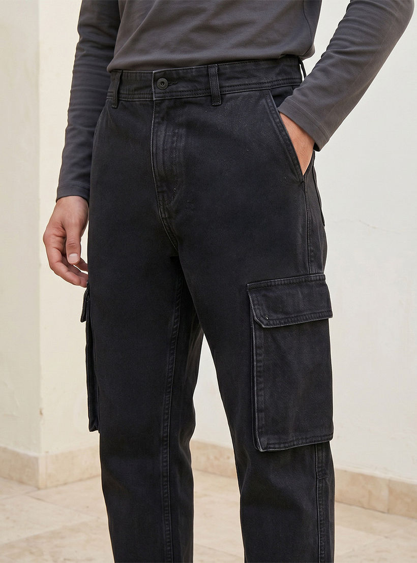 Splash Denim Cotton Cargo Jeans-men-clothing-jeans-image-5