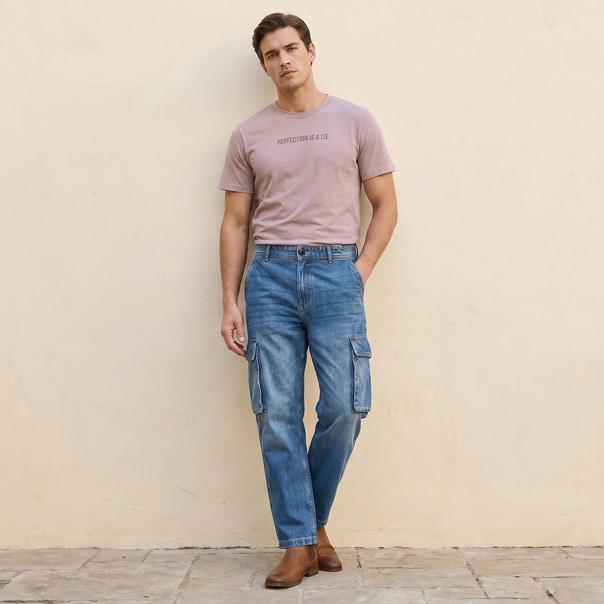 Splash Denim Cotton Cargo Jeans-men-clothing-jeans-image-3