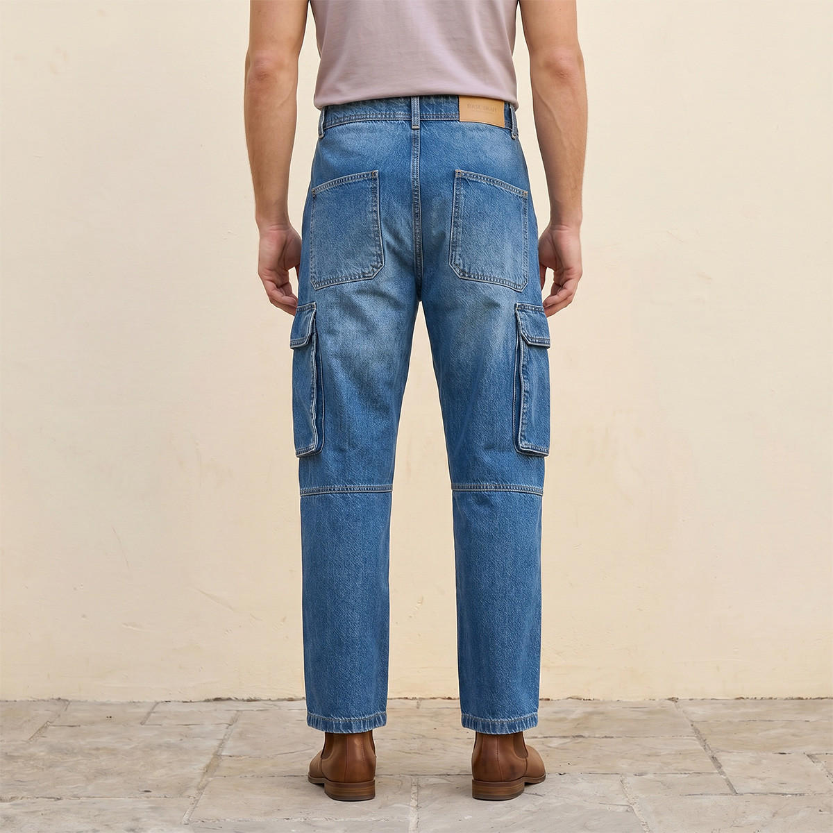 Splash Denim Cotton Cargo Jeans-men-clothing-jeans-image-4