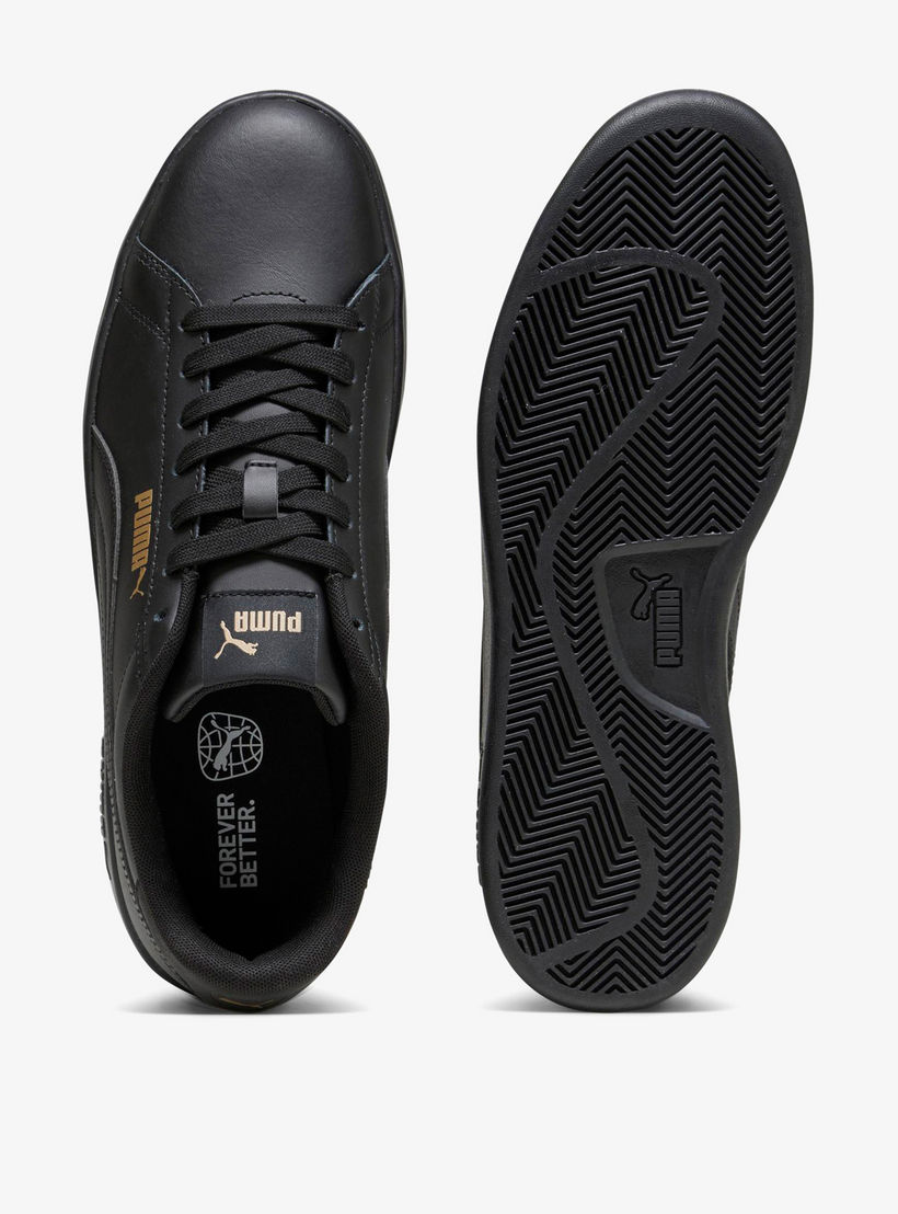 Puma Men's Logo Print Trainers with Panel Detail and Lace-Up Closure-sports-men-shoes-image-4