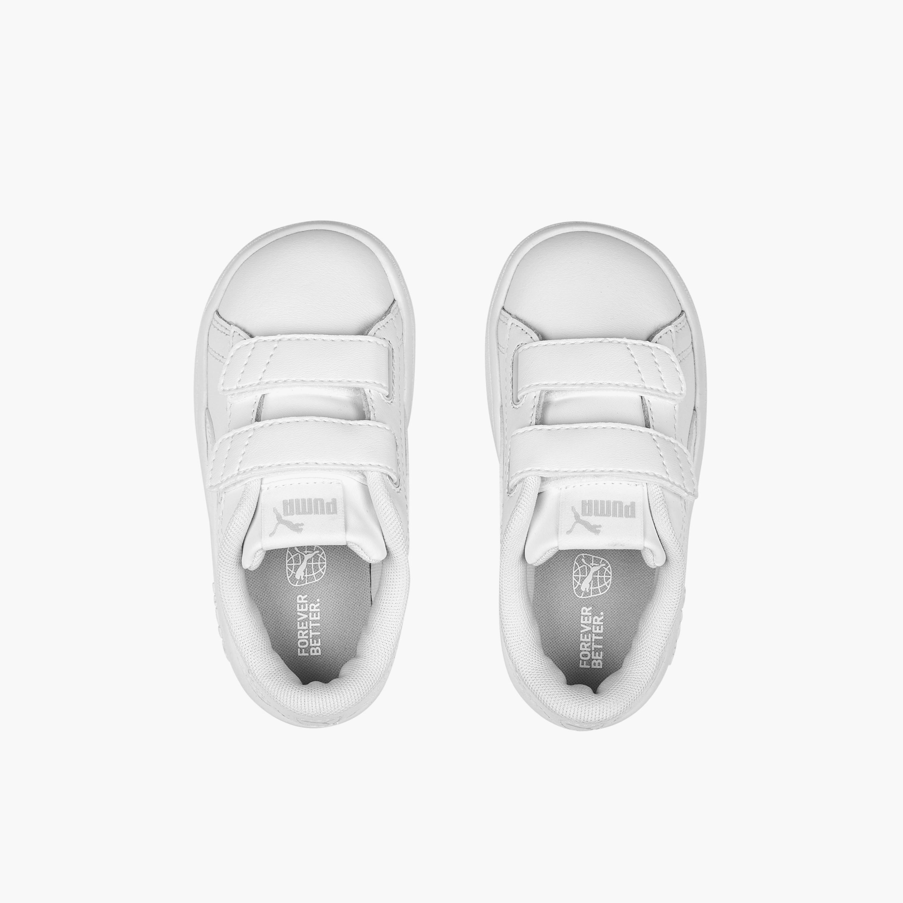 Puma Kids Smash 3.0 L V Hook & Loop School Shoes-baby-girls-shoes-closedshoes-image-3