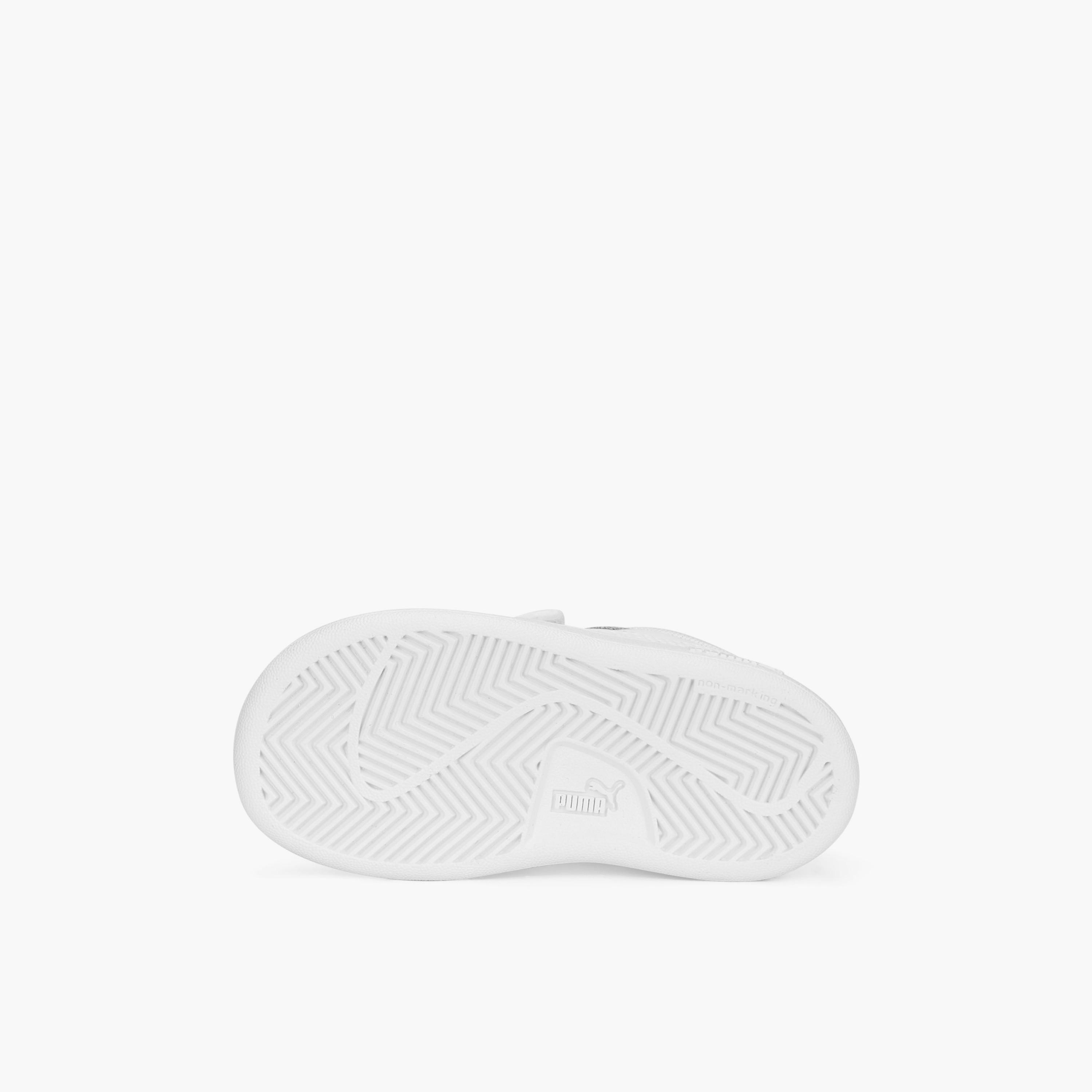 Puma Kids Smash 3.0 L V Hook & Loop School Shoes-baby-girls-shoes-closedshoes-image-5