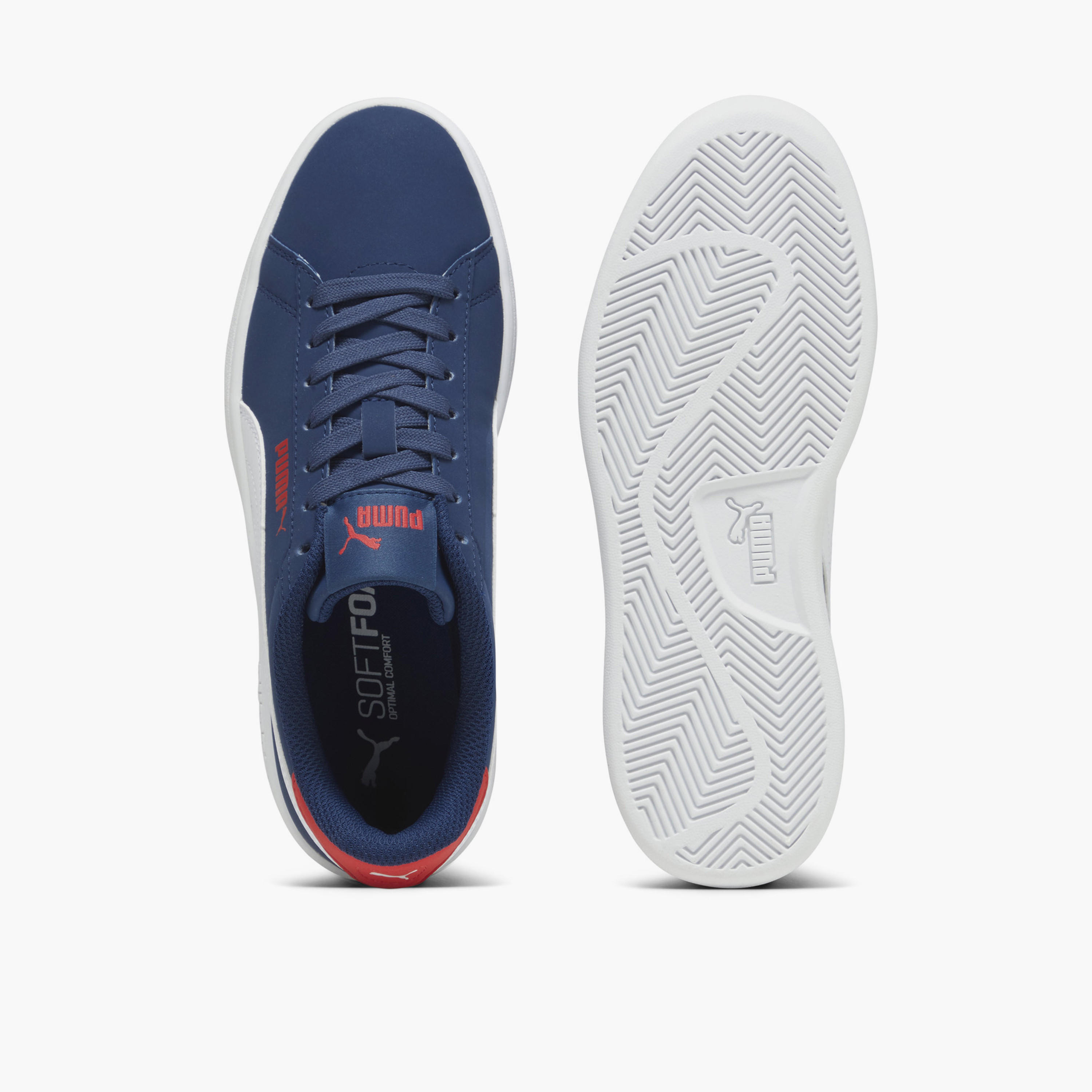 Puma Boys Smash 3.0 Buck Lace-Up Ankle Sneakers-boys-shoes-sneakers-image-4