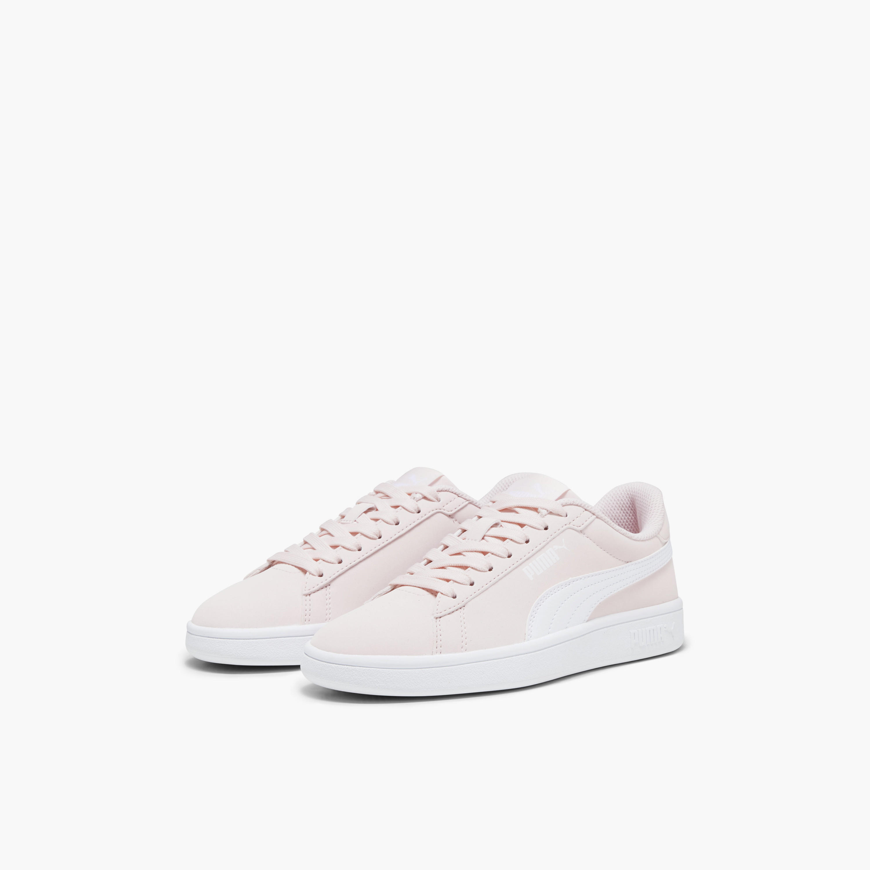 Puma Girls Smash 3.0 Buck Lace-Up Ankle Sneakers-girls-shoes-sneakers-image-1