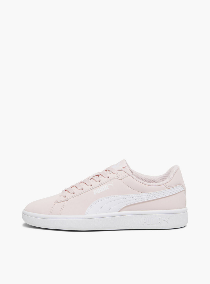 Puma Girls Smash 3.0 Buck Lace-Up Ankle Sneakers-girls-shoes-sneakers-image-3