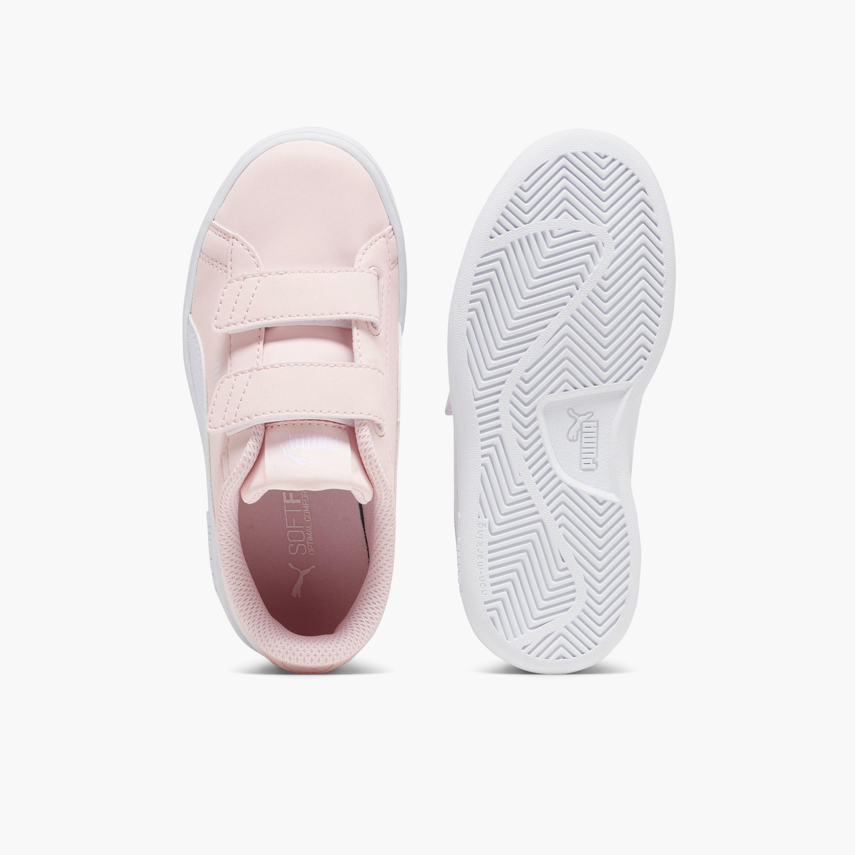 Puma Girls Smash 3.0 Buck V Hook & Loop Sports Shoes-girls-shoes-sports-image-4