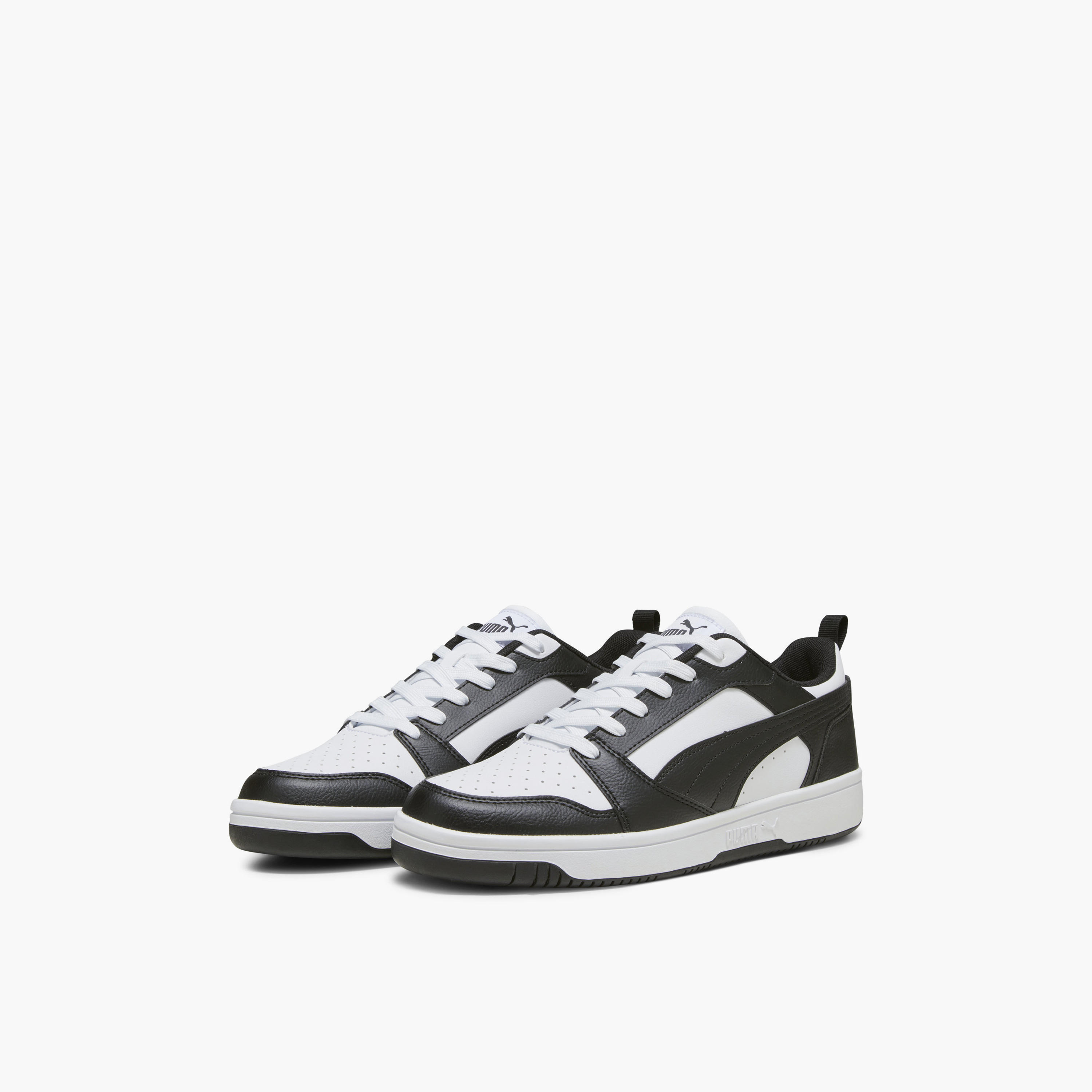 Puma Men Rebound V6 Lace-Up Low Ankle Sneakers-sports-men-shoes-image-1