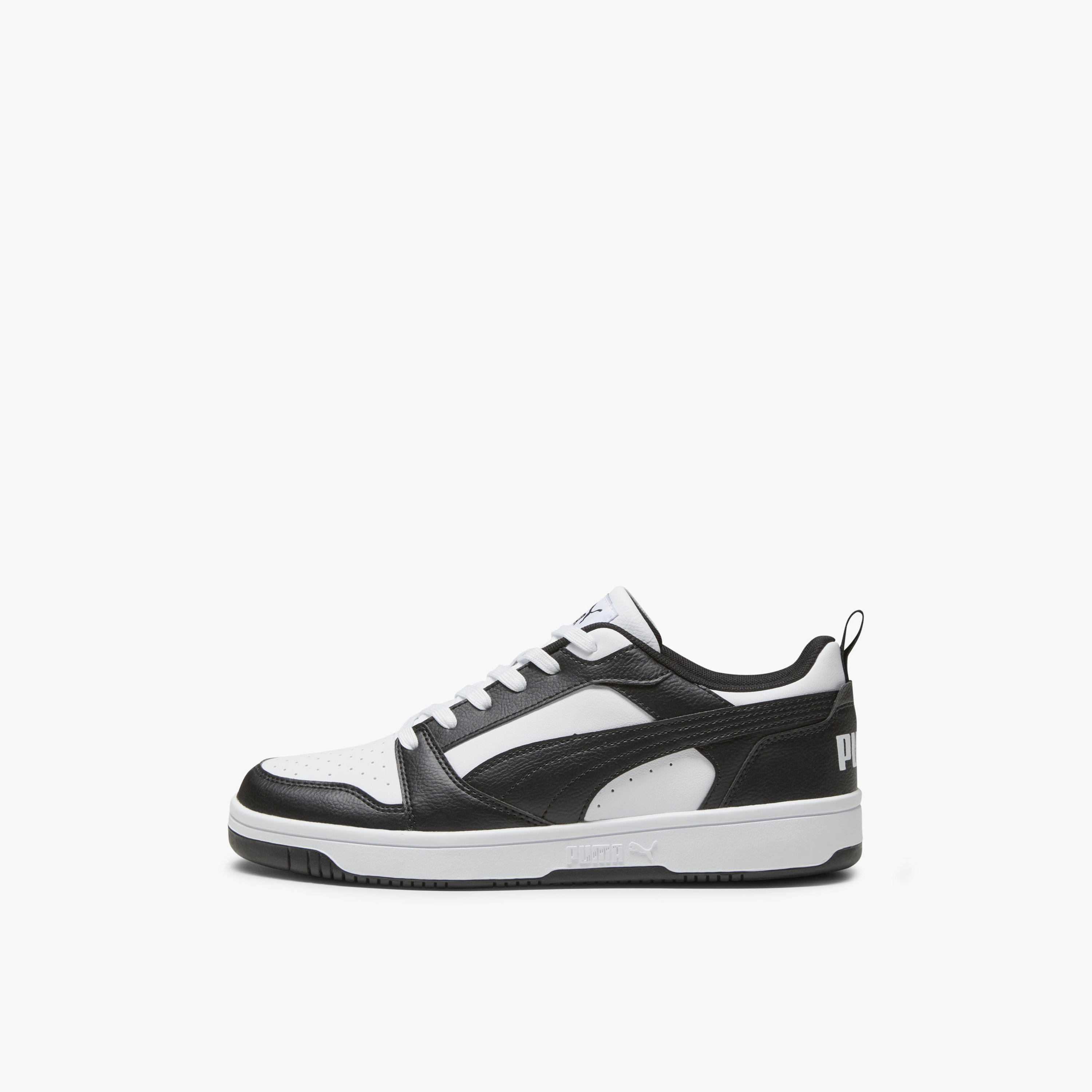Puma Men Rebound V6 Lace-Up Low Ankle Sneakers-sports-men-shoes-image-3