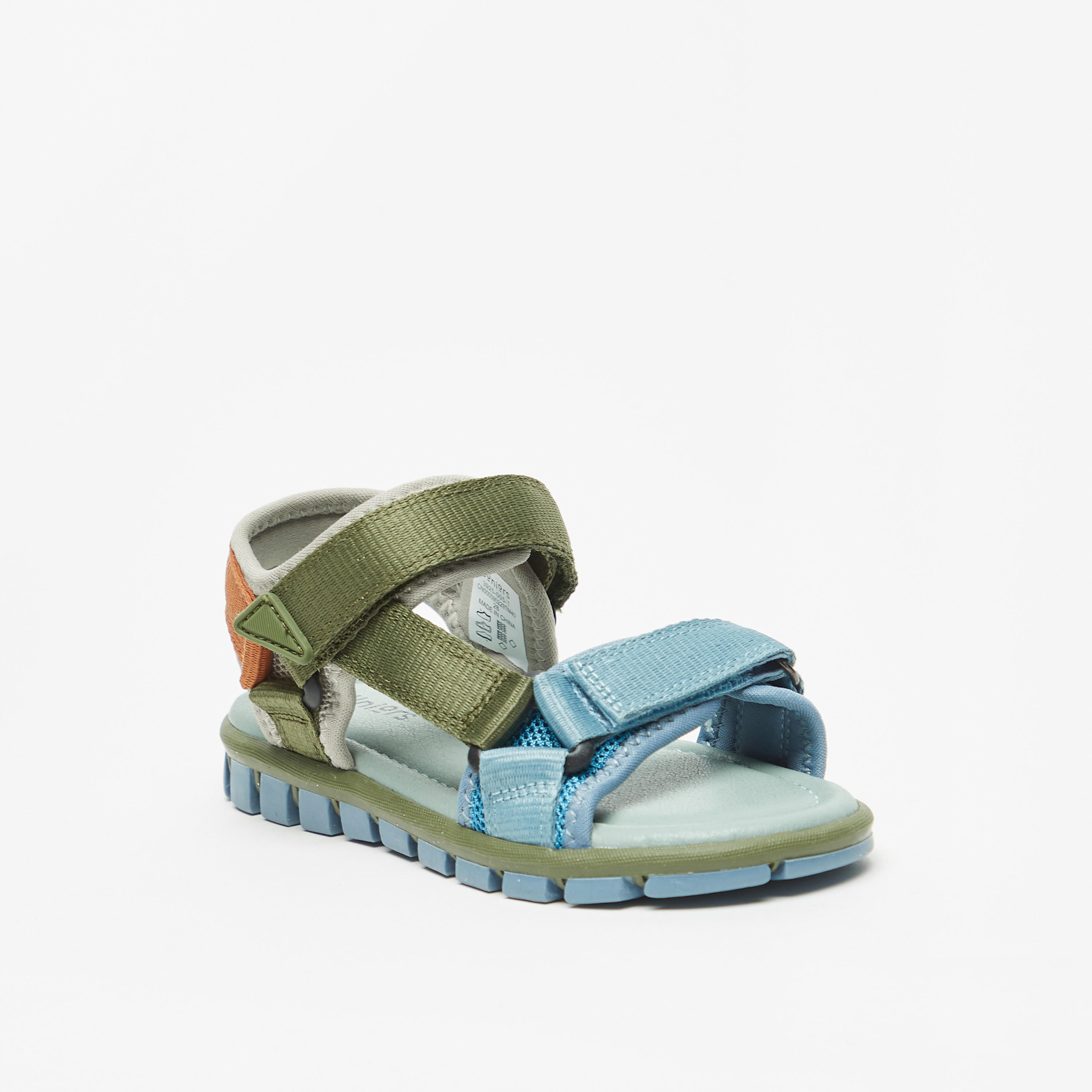 Juniors Colourblock Floaters with Hook and Loop Closure-boys-shoes-sandals-image-1