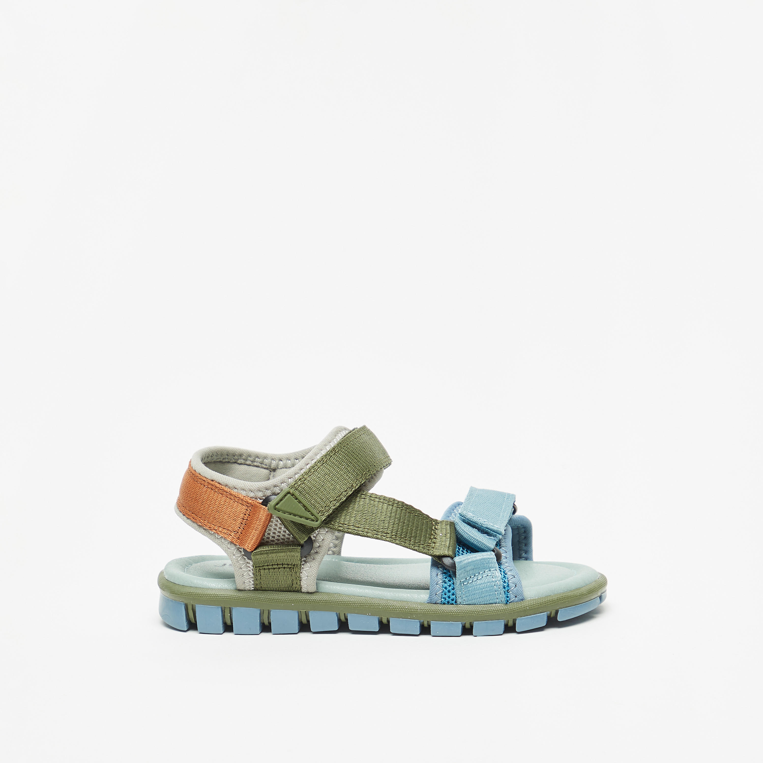 Juniors Colourblock Floaters with Hook and Loop Closure-boys-shoes-sandals-image-3
