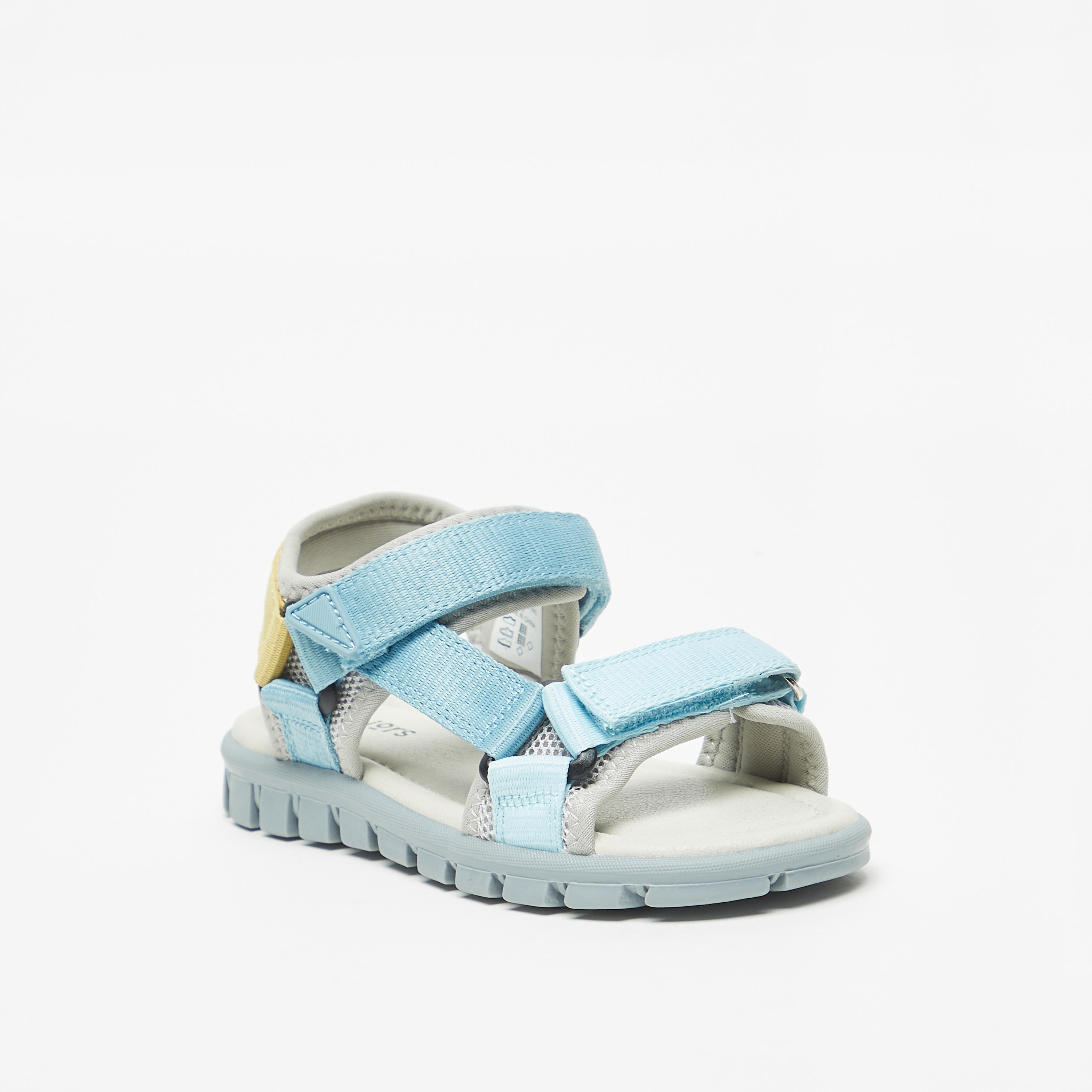 Juniors Colourblock Floaters with Hook and Loop Closure-boys-shoes-sandals-image-6