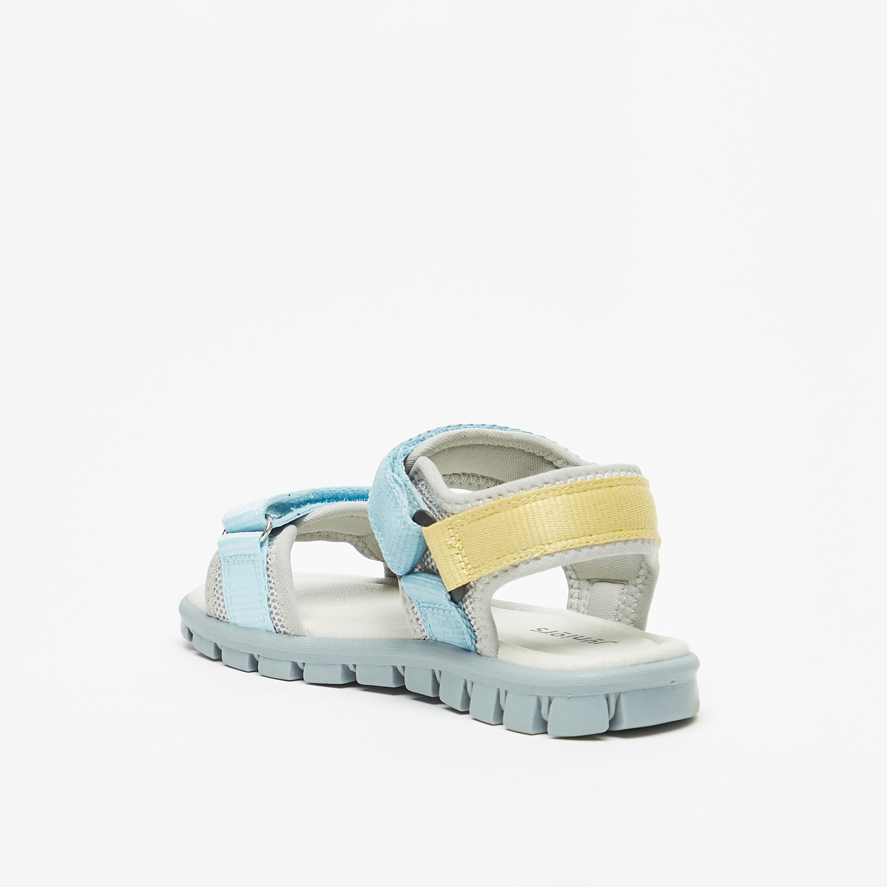 Juniors Colourblock Floaters with Hook and Loop Closure-boys-shoes-sandals-image-7