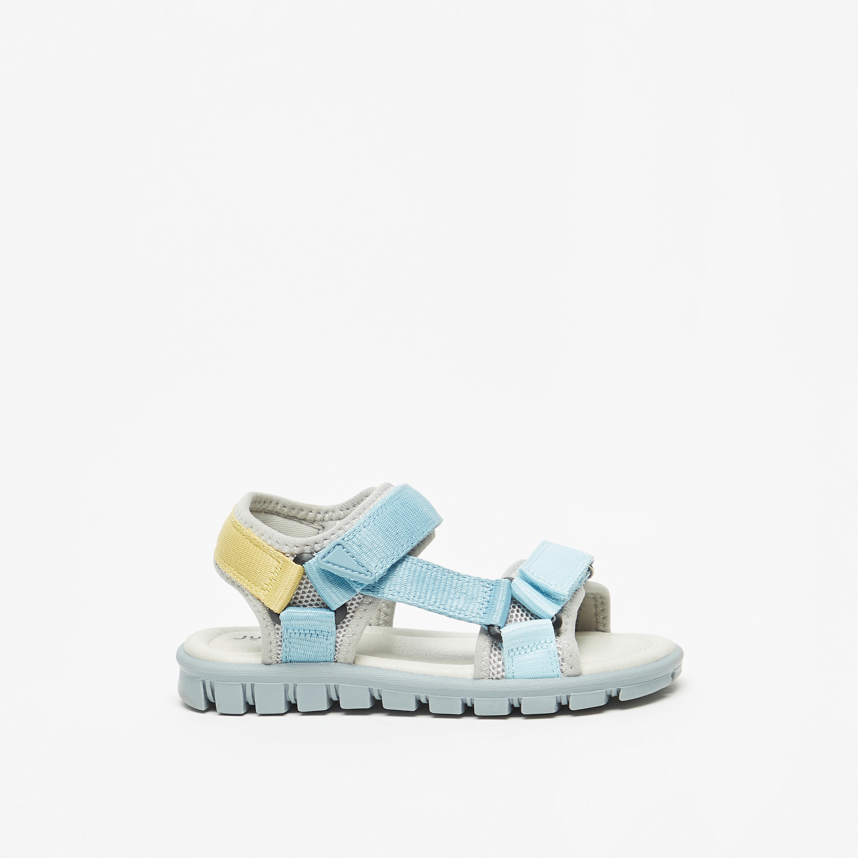 Juniors Colourblock Floaters with Hook and Loop Closure-boys-shoes-sandals-image-8