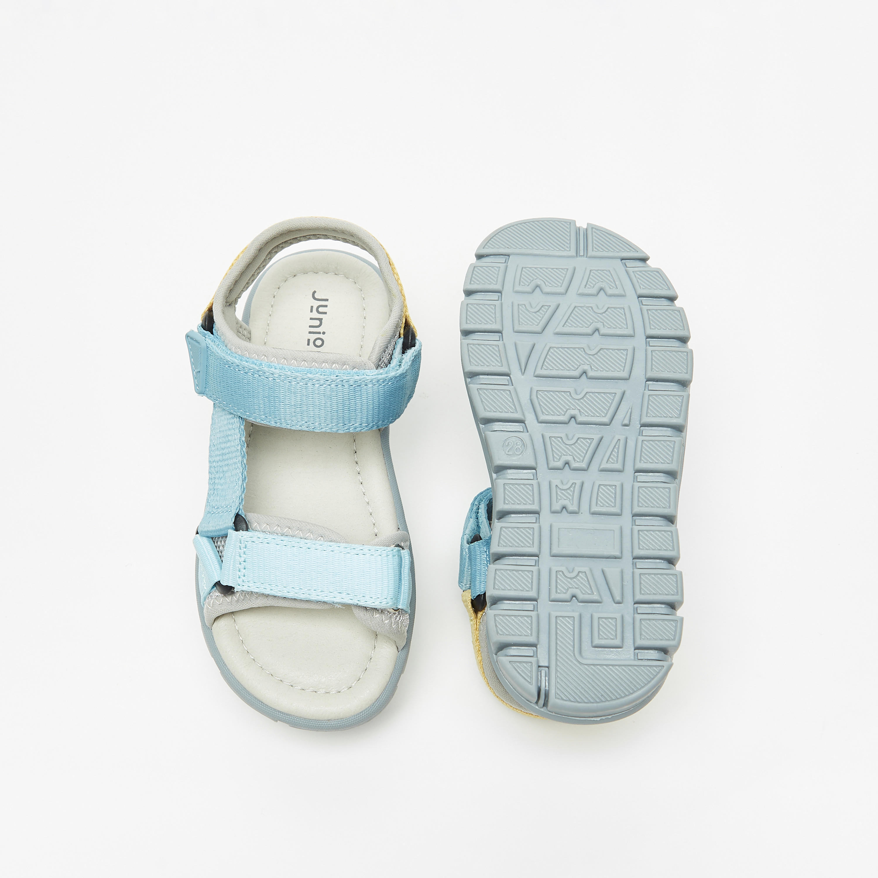 Juniors Colourblock Floaters with Hook and Loop Closure-boys-shoes-sandals-image-9