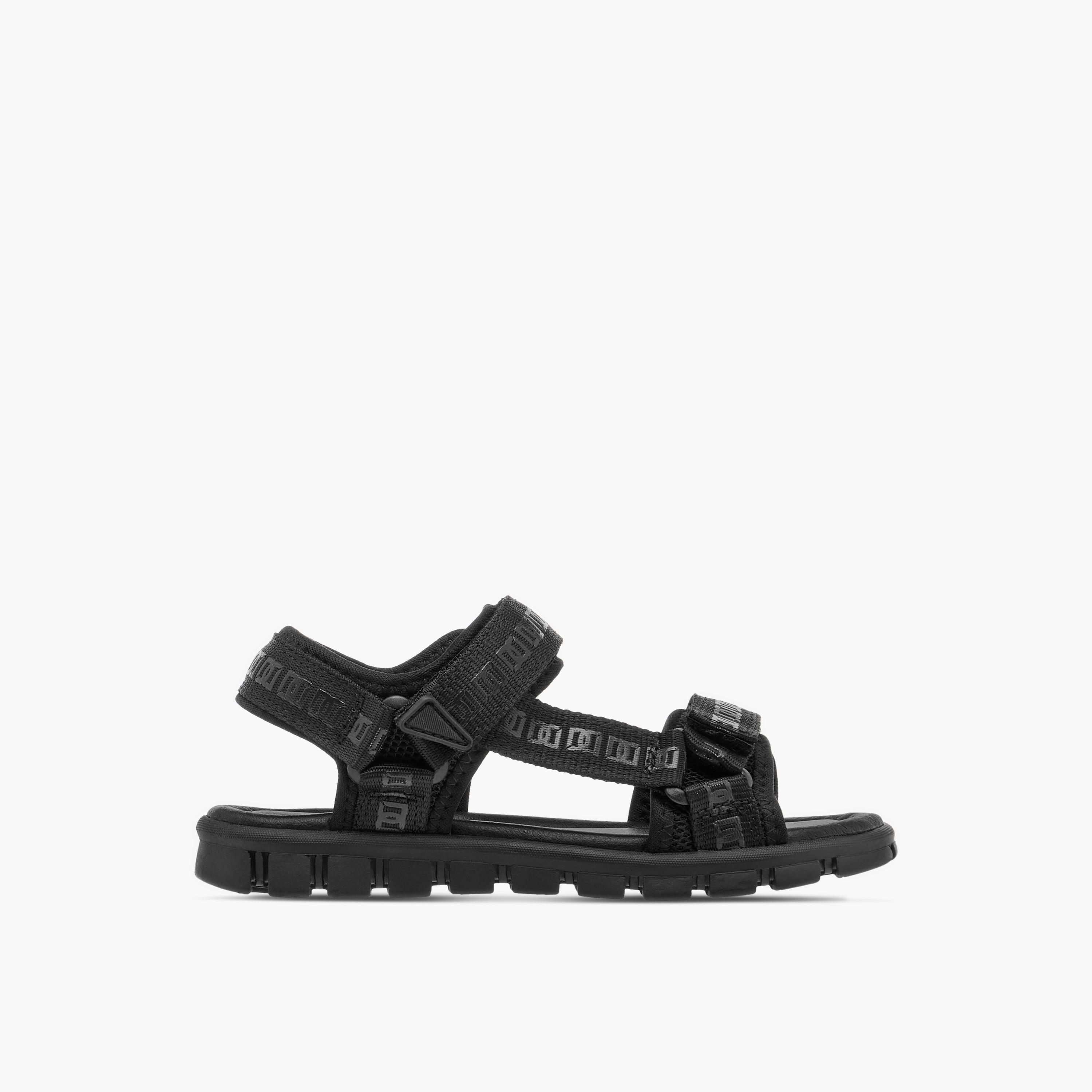 حذاء خفيف بطبعات مونوجرام وشريط إغلاق لاصق للأولاد من مستر دوتشيني-boys-shoes-sandals-image-2