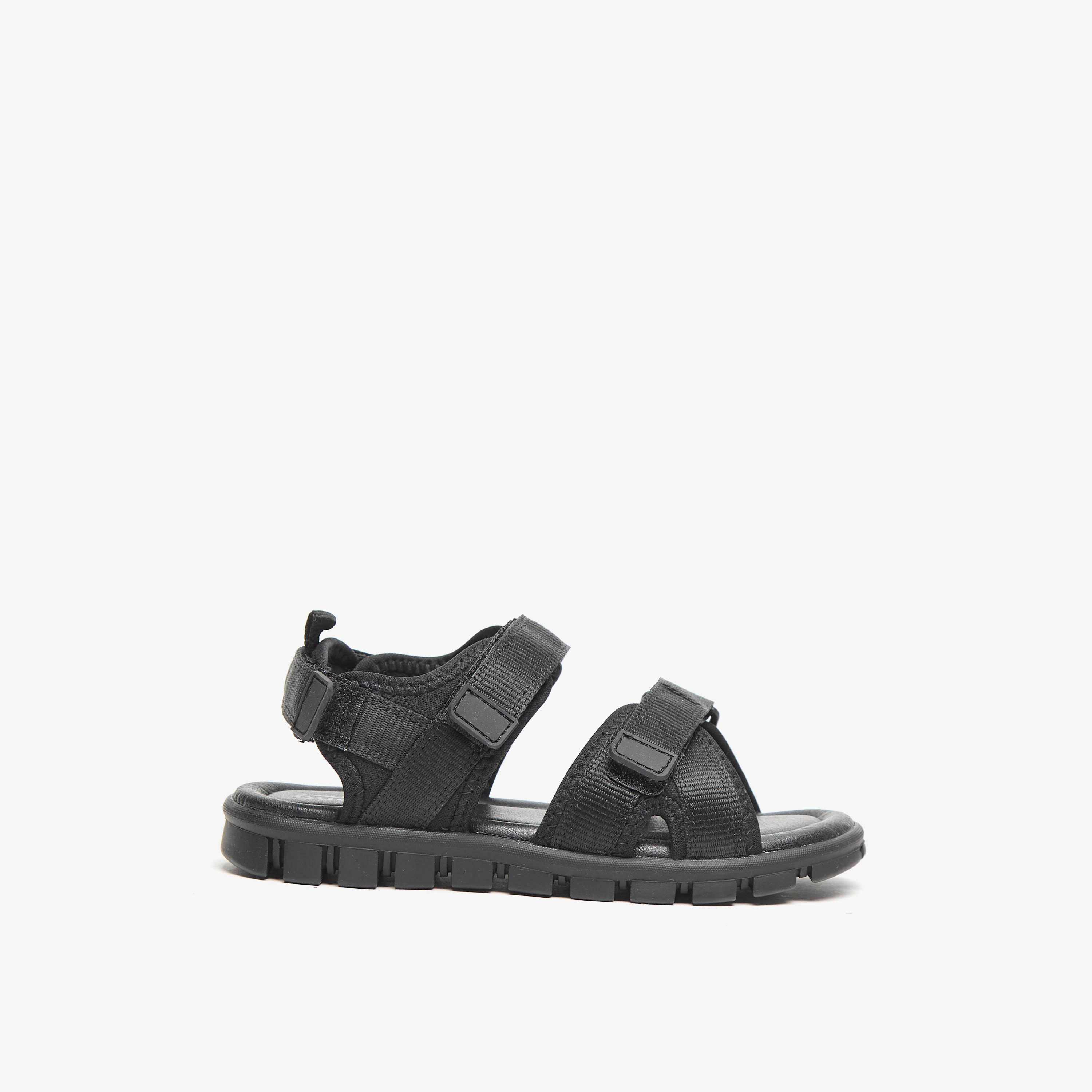 Mister Duchini Panelled Sandals with Hook and Loop Closure-boys-shoes-sandals-image-8
