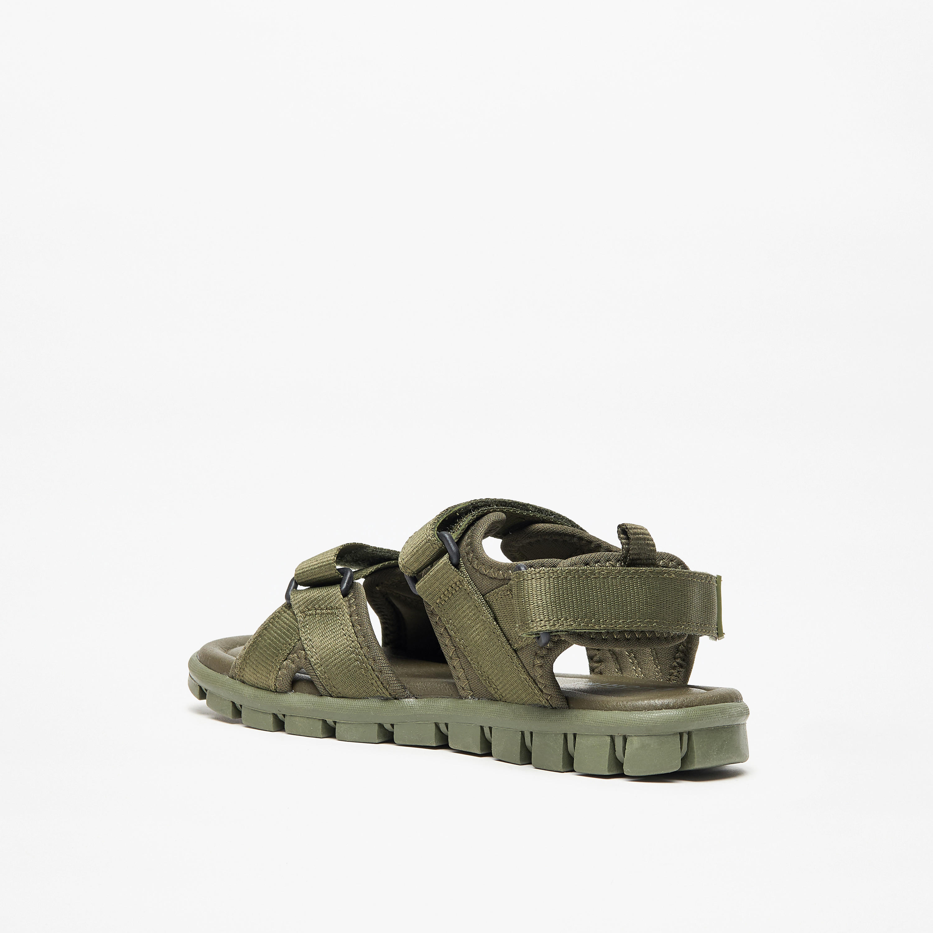 Mister Duchini Panelled Sandals with Hook and Loop Closure-boys-shoes-sandals-image-2