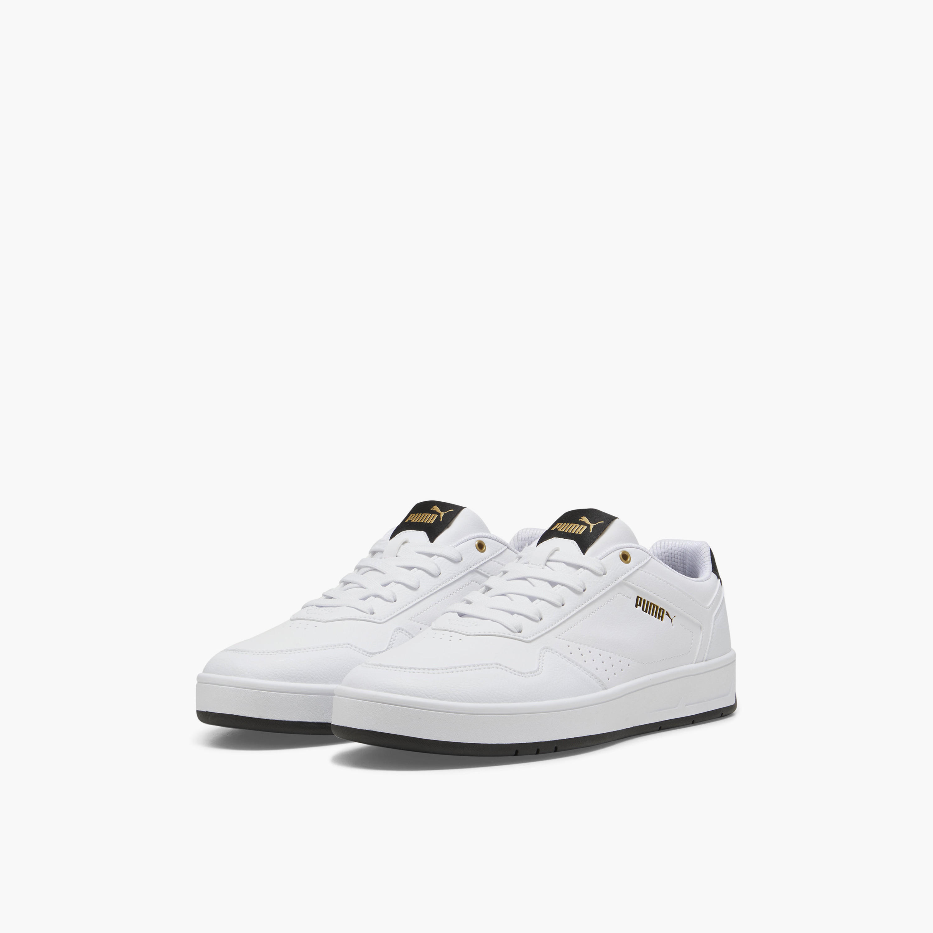 Puma Men Court Classic Lace-Up Low Ankle Sneakers-sports-men-shoes-image-1