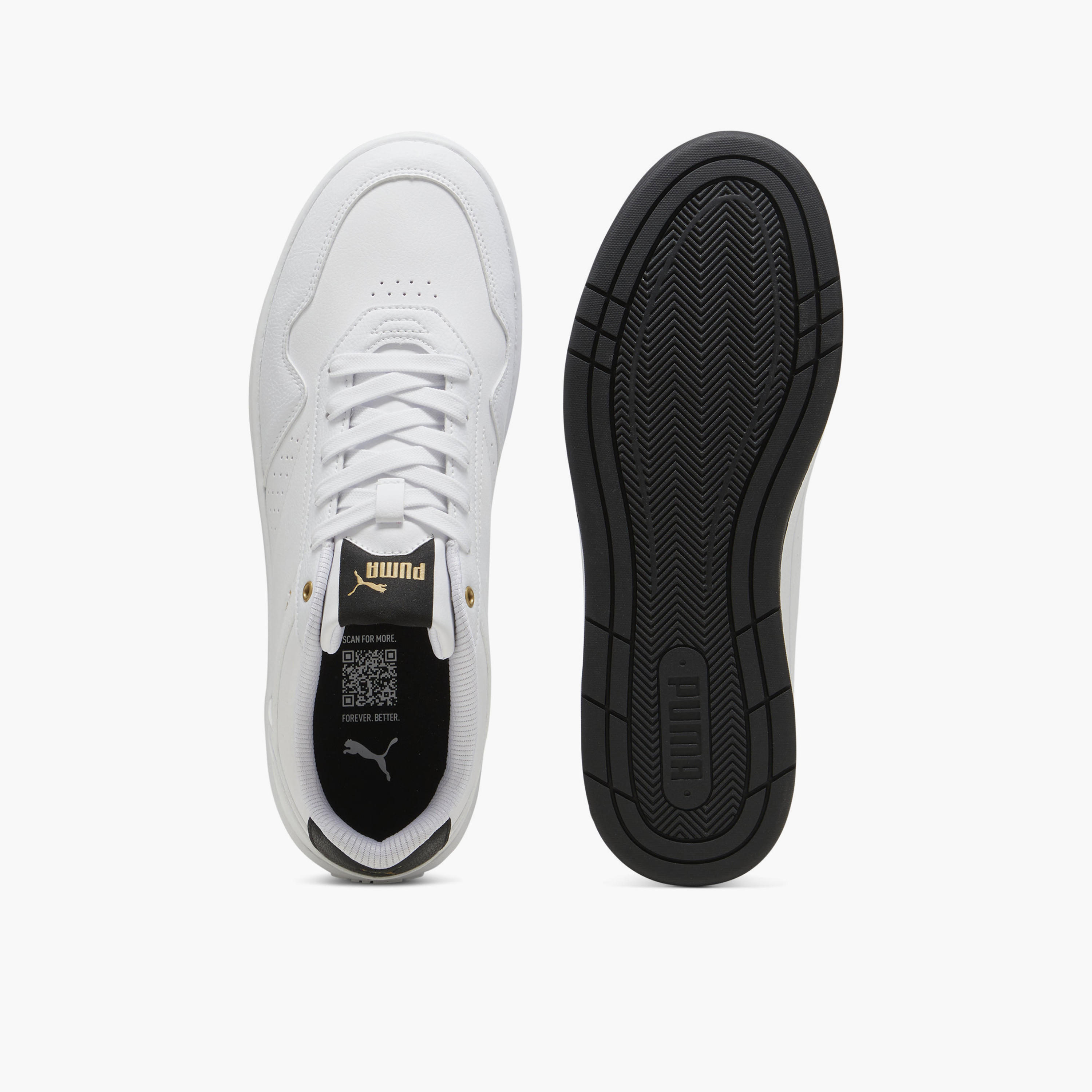 Puma Men Court Classic Lace-Up Low Ankle Sneakers-sports-men-shoes-image-4