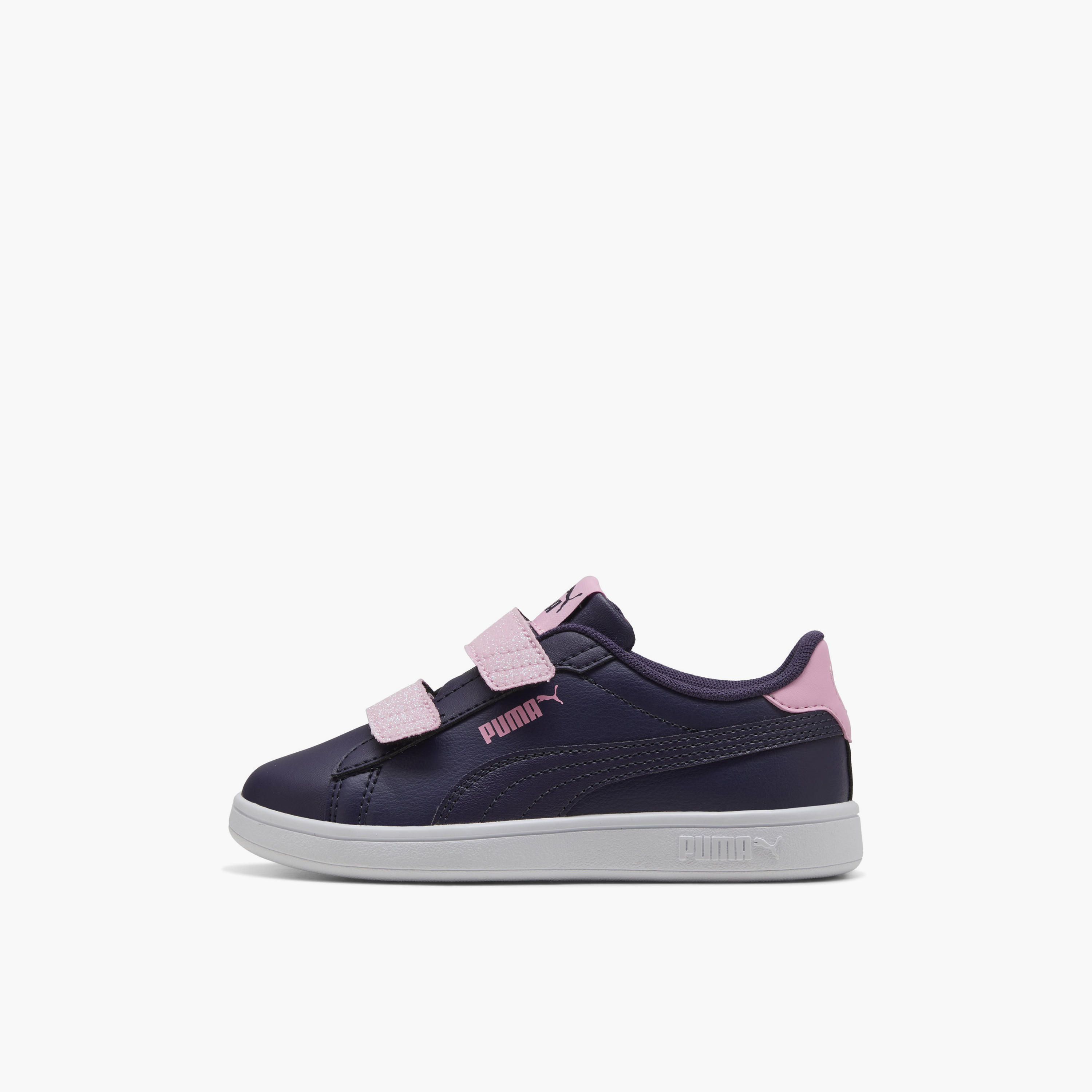 Puma Girls Smash 3.0 L Glitter V Hook & Loop Sports Shoes-girls-shoes-sports-image-3