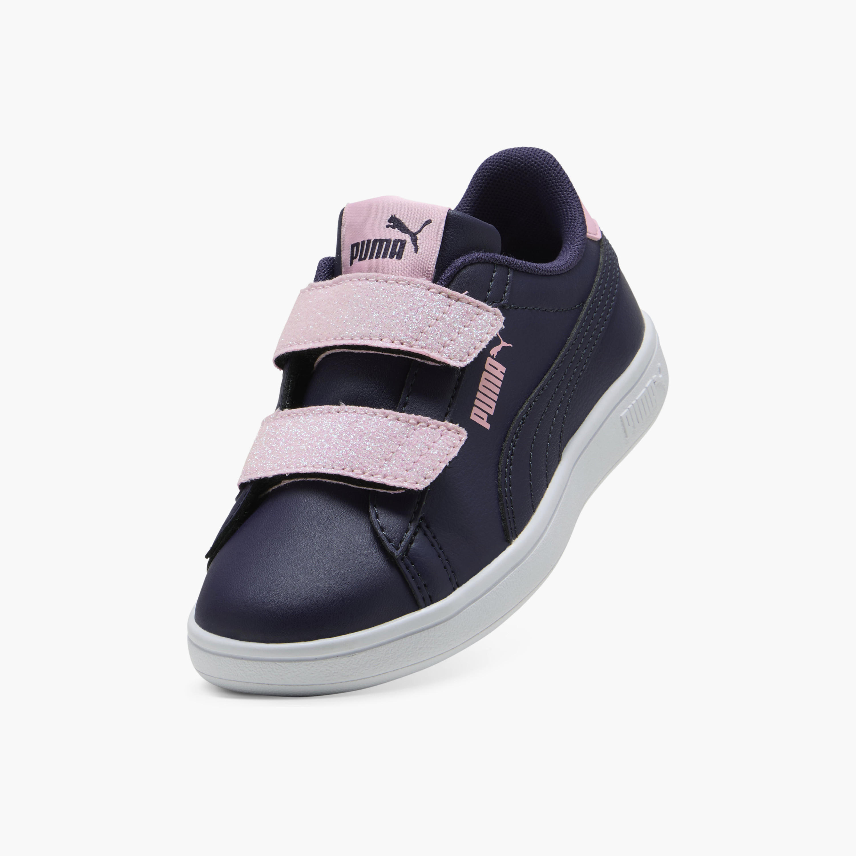 Puma Girls Smash 3.0 L Glitter V Hook & Loop Sports Shoes-girls-shoes-sports-image-5