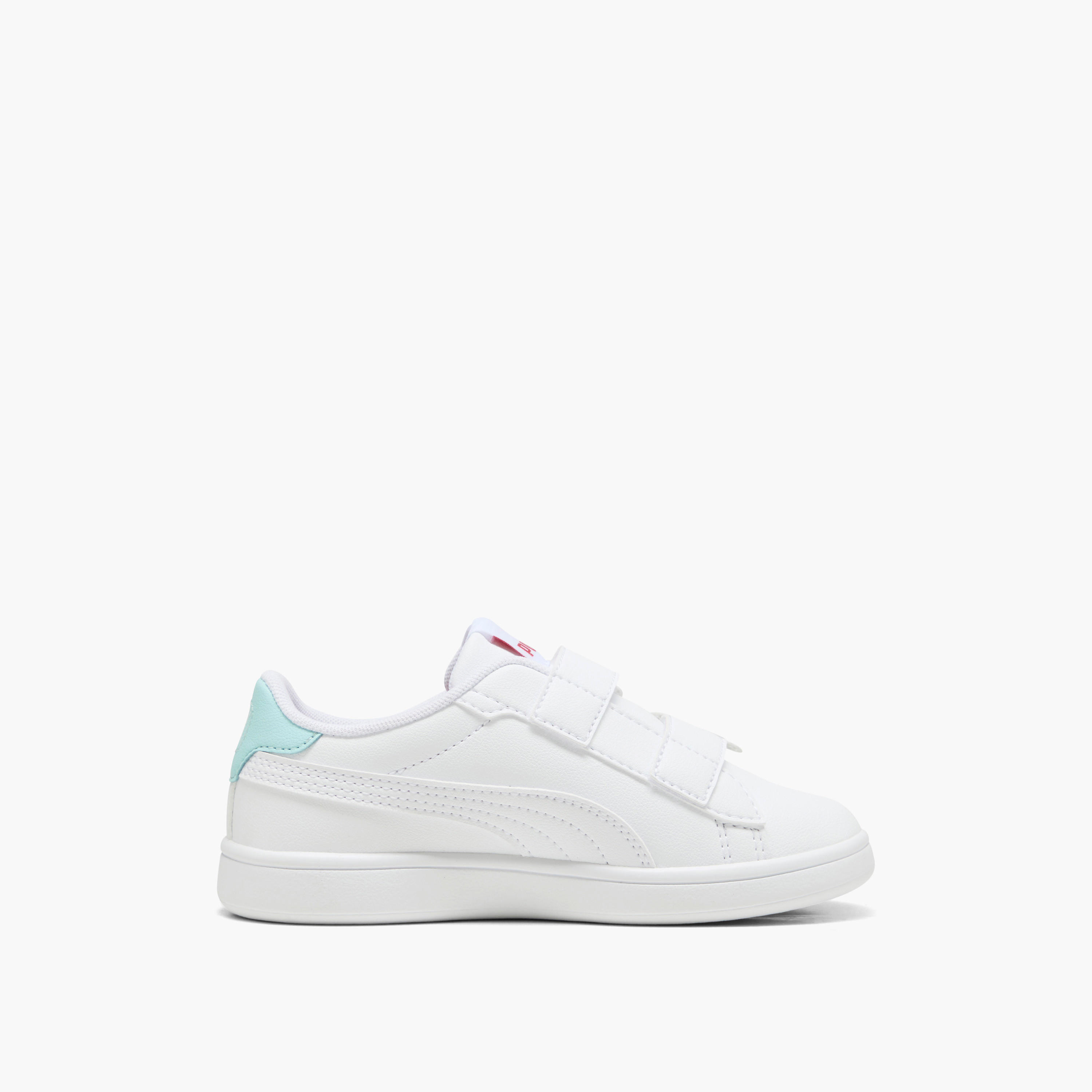 Puma Girls' SMASH 3.0 BADGES V PS Sneakers with Hook and Loop Closure - 39728606-girls-shoes-sports-image-5