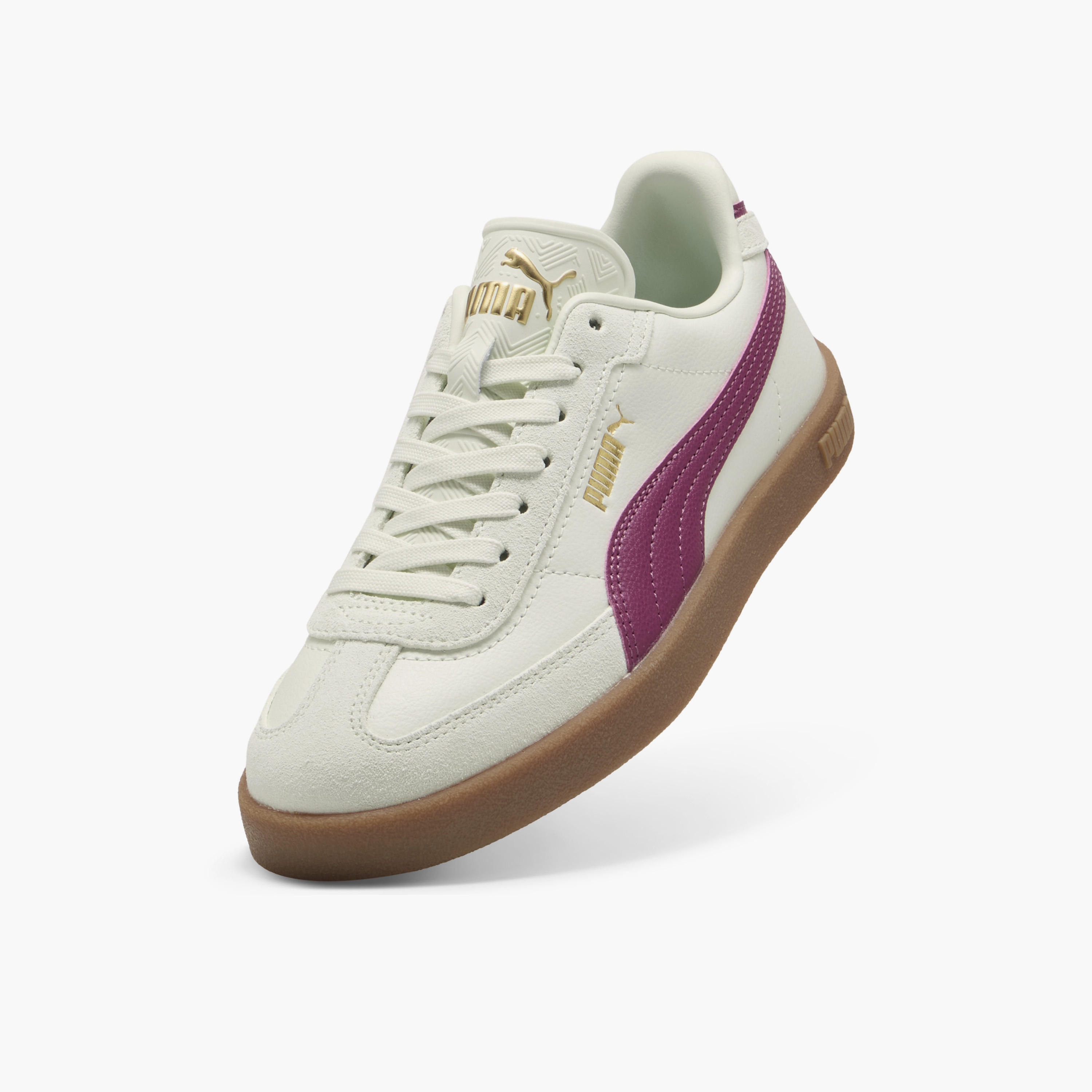 Puma Women Club II Era Lace-Up Leather Sneakers-sports-women-shoes-image-5