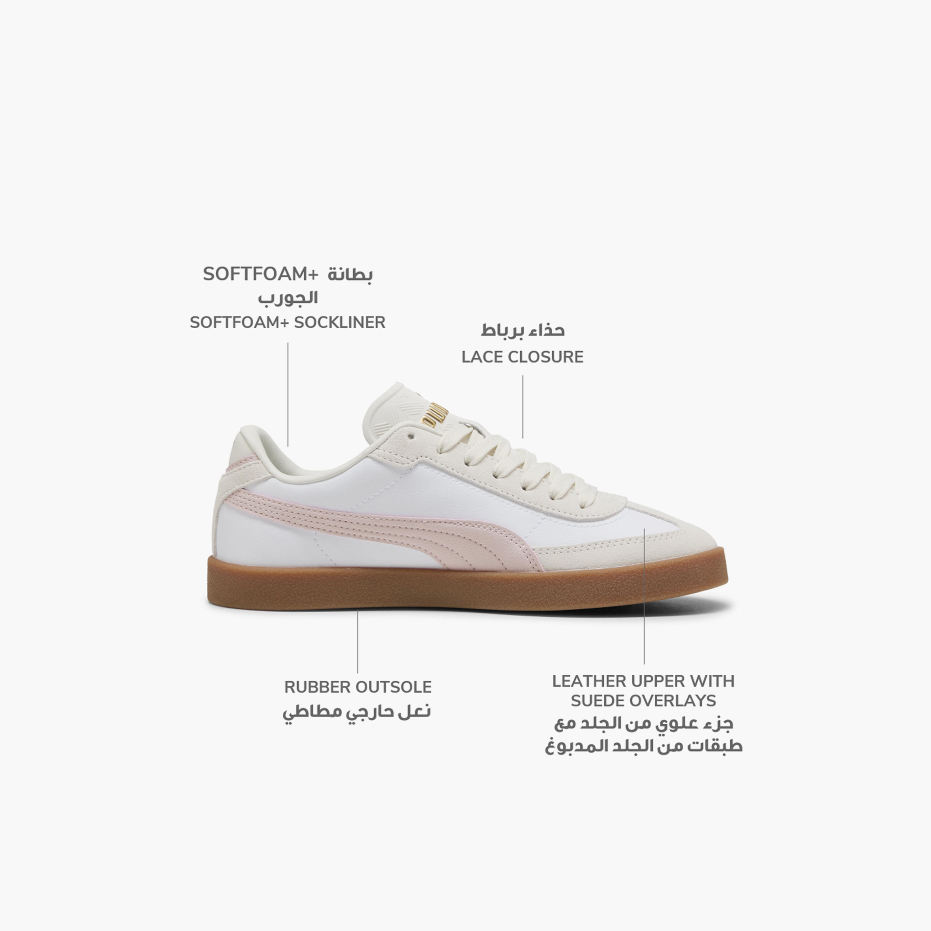 Puma Women Club II Era Lace-Up Leather Sneakers-women-shoes-sneakers-image-2
