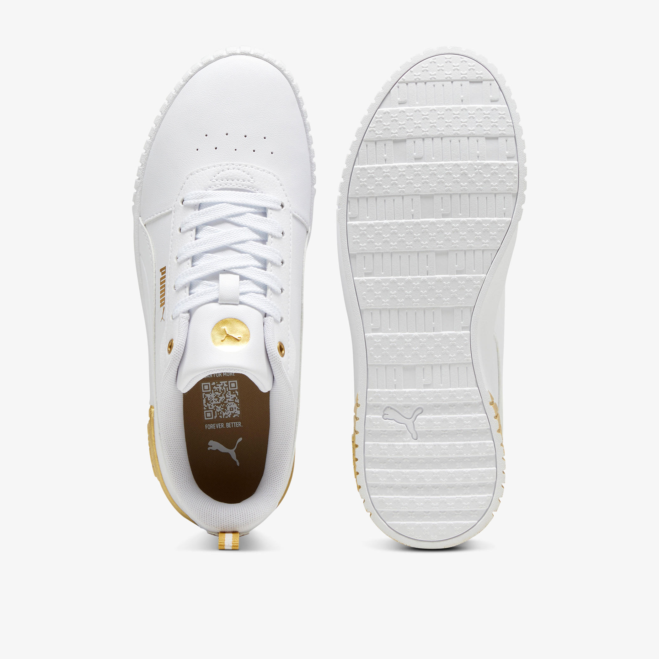 PUMA Women's Logo Detail Sneakers with Lace-Up Closure - Carina 2.0 Metallic Dream-women-shoes-sneakers-image-5