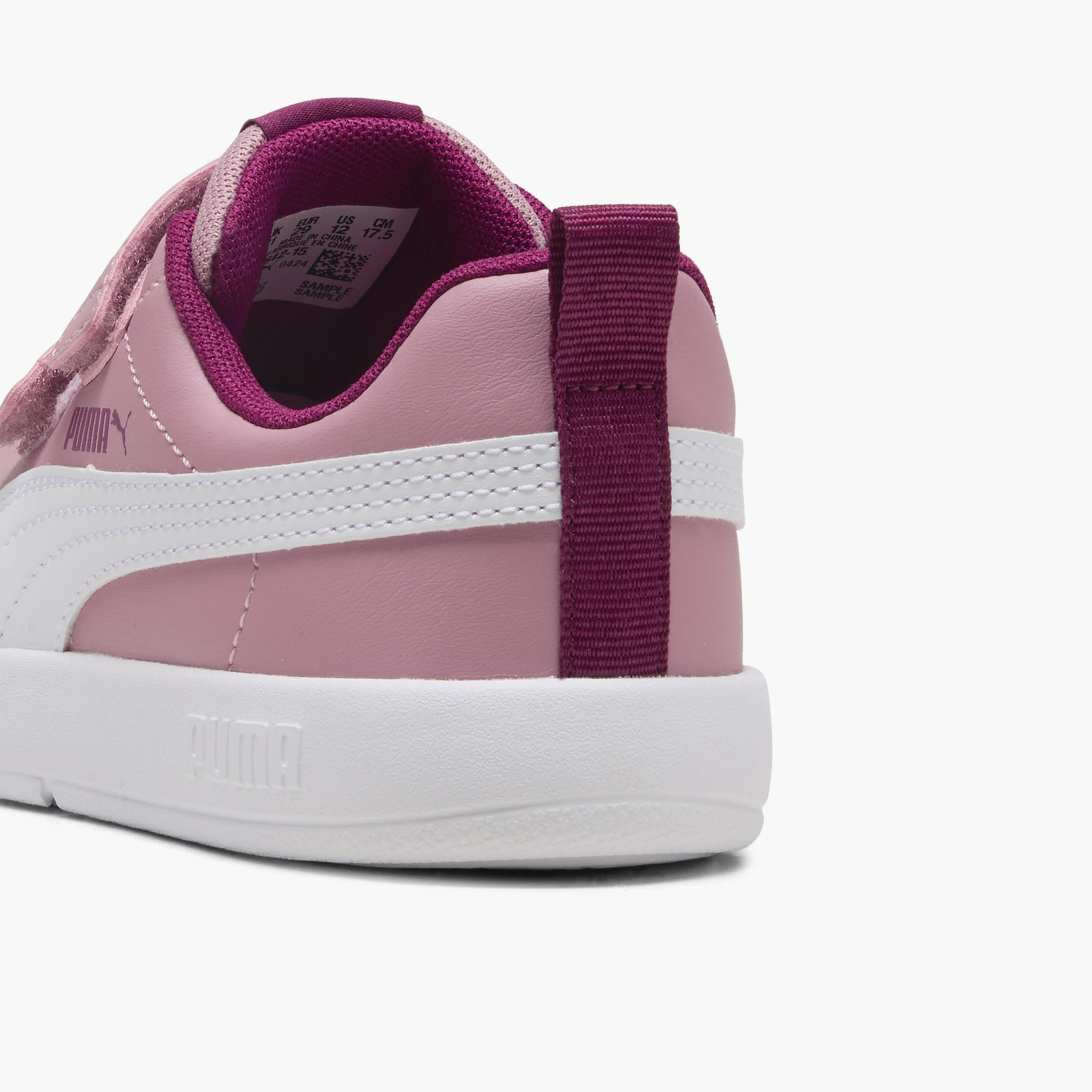 Puma Girls Courtflex v3 V Hook & Loop Sports Shoes-girls-shoes-sports-image-6
