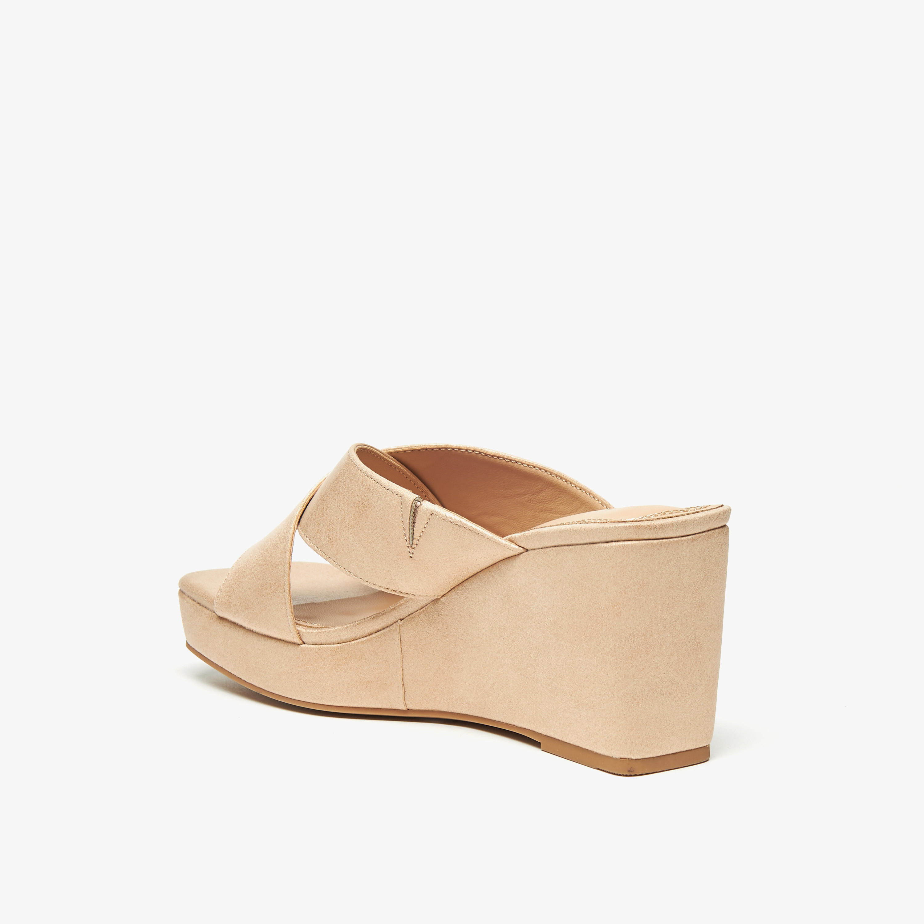 Celeste Women's Cross Strap Slip-On Sandals with Wedge Heels-women-shoes-sandals-heeled-image-7