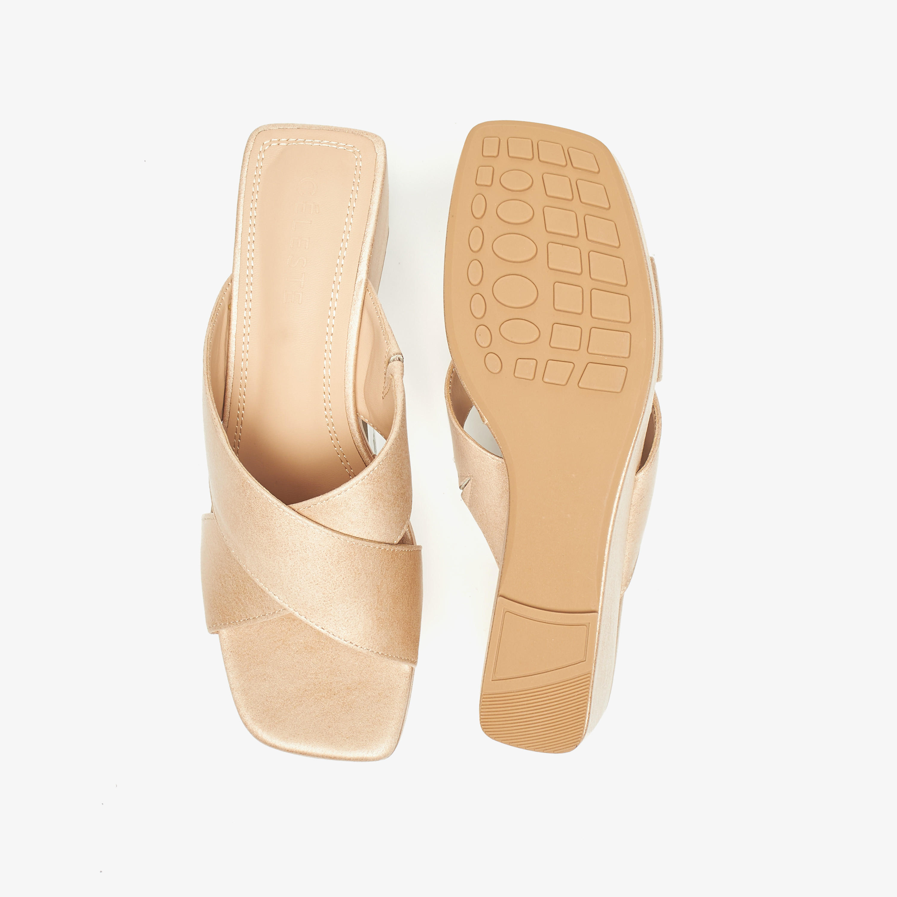 Celeste Women's Cross Strap Slip-On Sandals with Wedge Heels-women-shoes-sandals-heeled-image-9