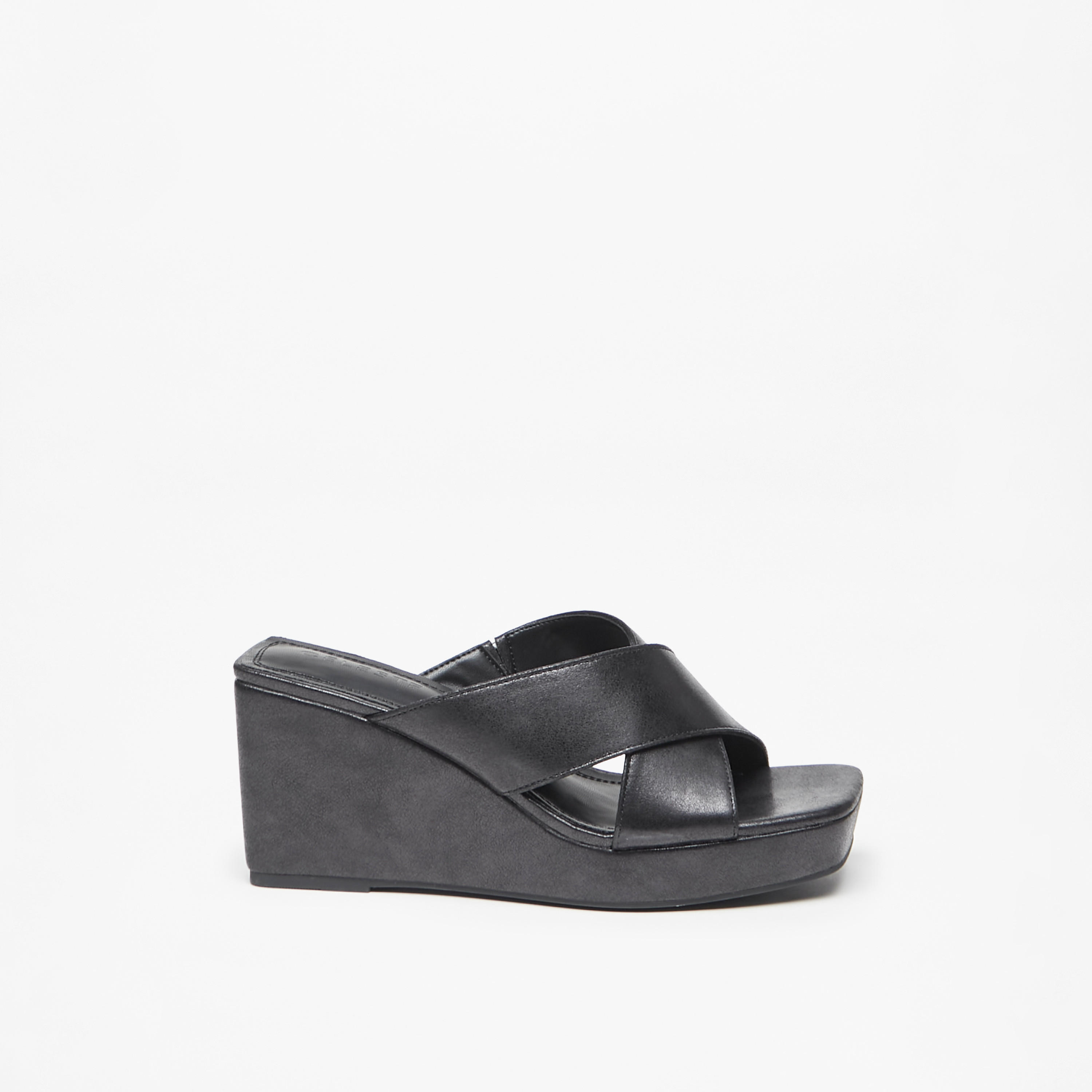 Celeste Women's Cross Strap Slip-On Sandals with Wedge Heels-women-shoes-sandals-heeled-image-3