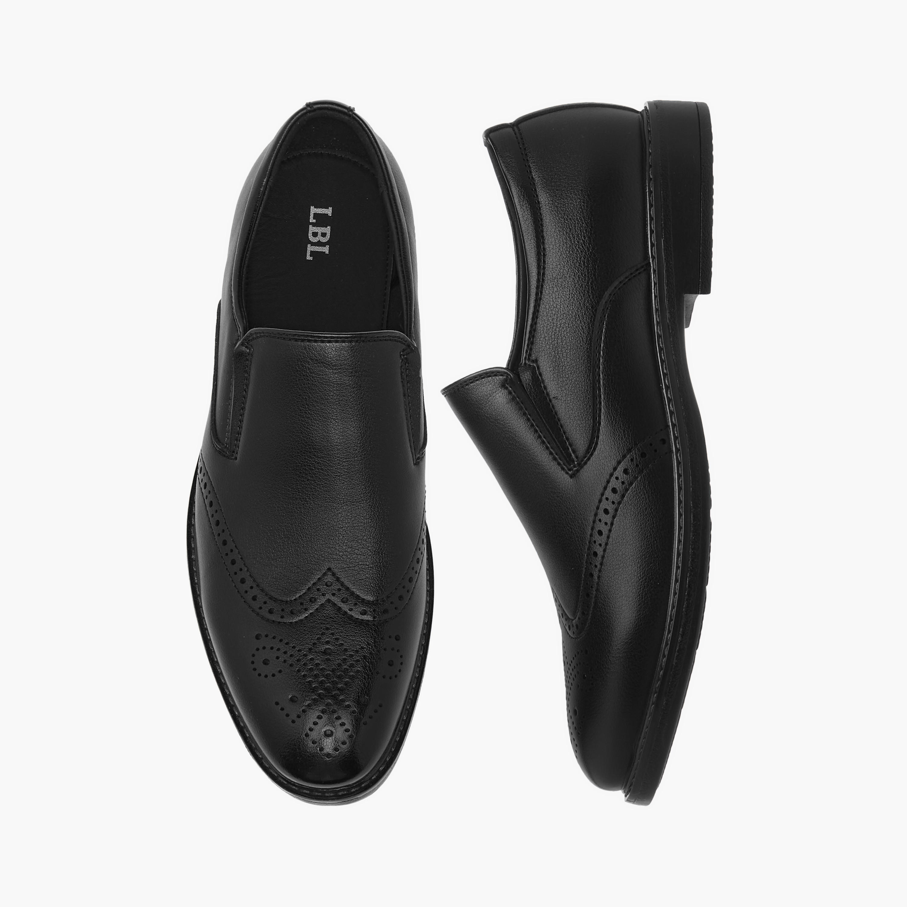 LBL by Shoexpress Perforation Detail Slip-On Loafers-men-shoes-loafersandmoccasins-image-1