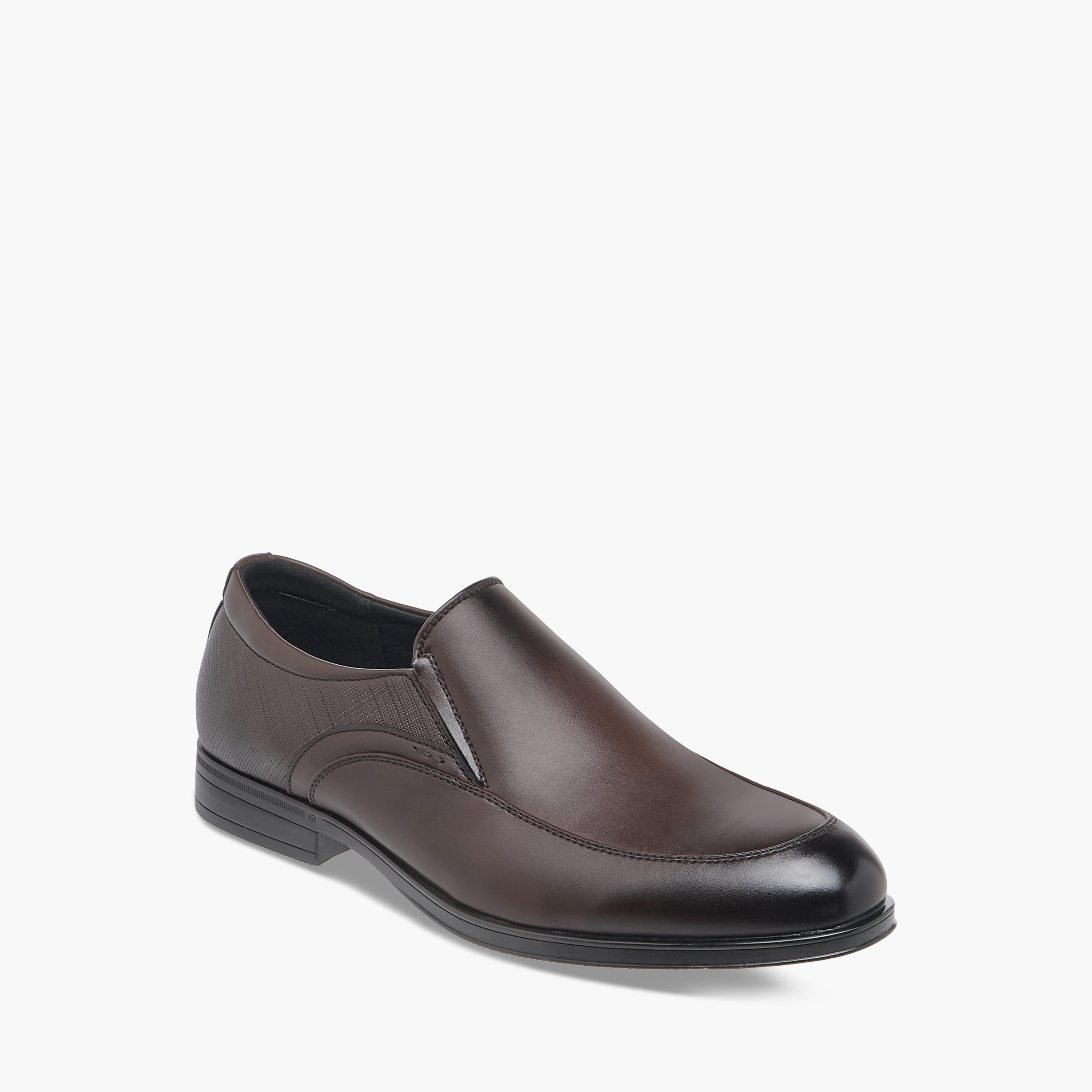 LBL by Shoexpress Textured Slip-On Loafers-men-shoes-formalshoes-image-2