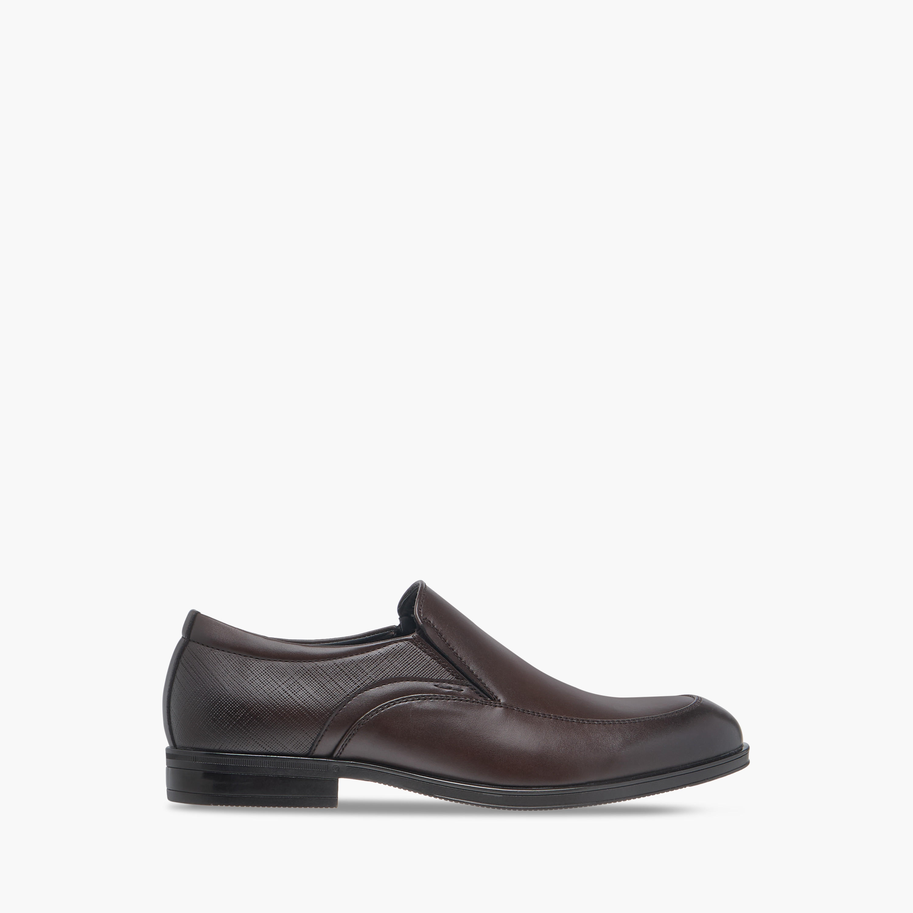 LBL by Shoexpress Textured Slip-On Loafers-men-shoes-formalshoes-image-3